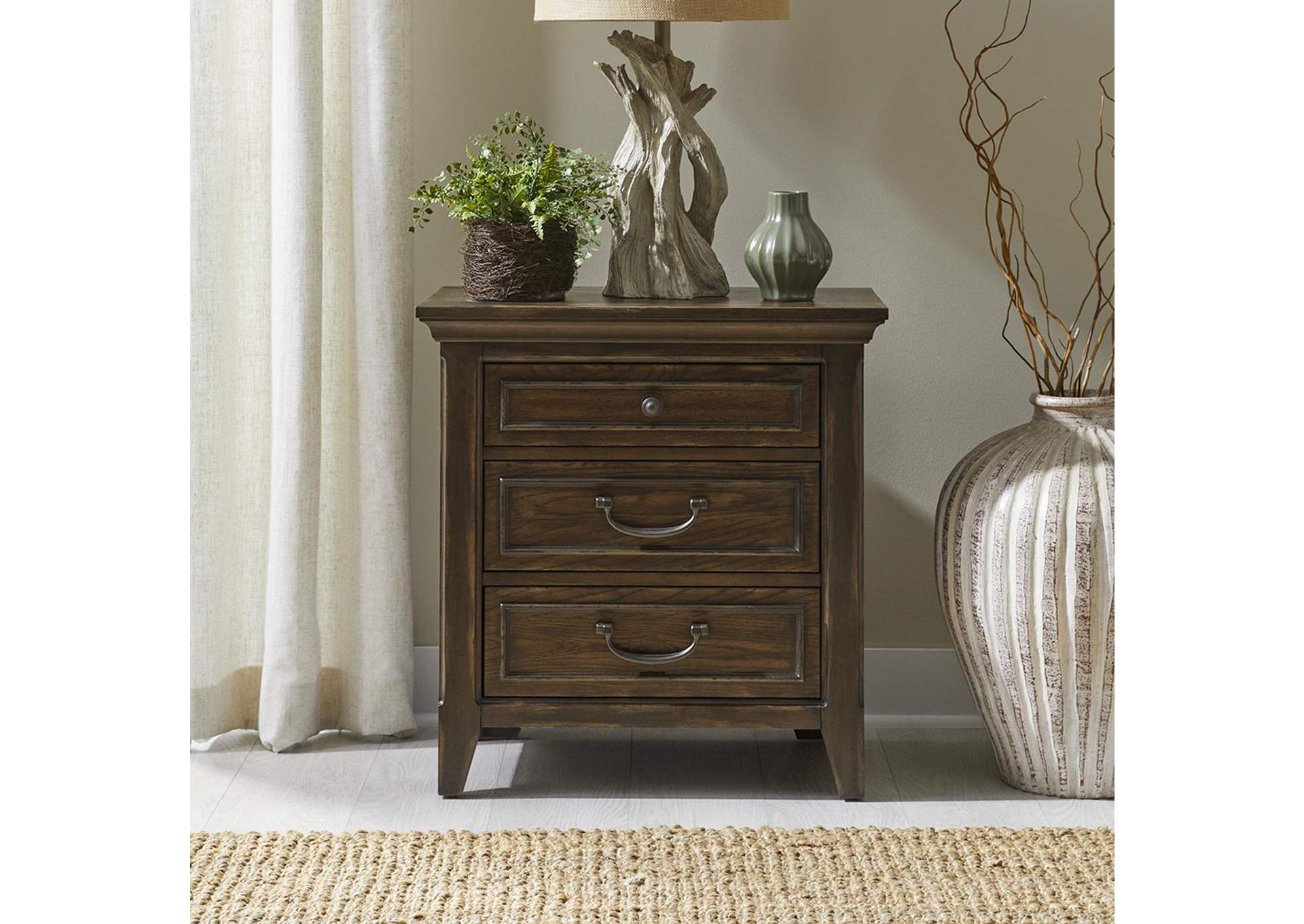 Paradise Valley Nightstand with Charging Station,Liberty