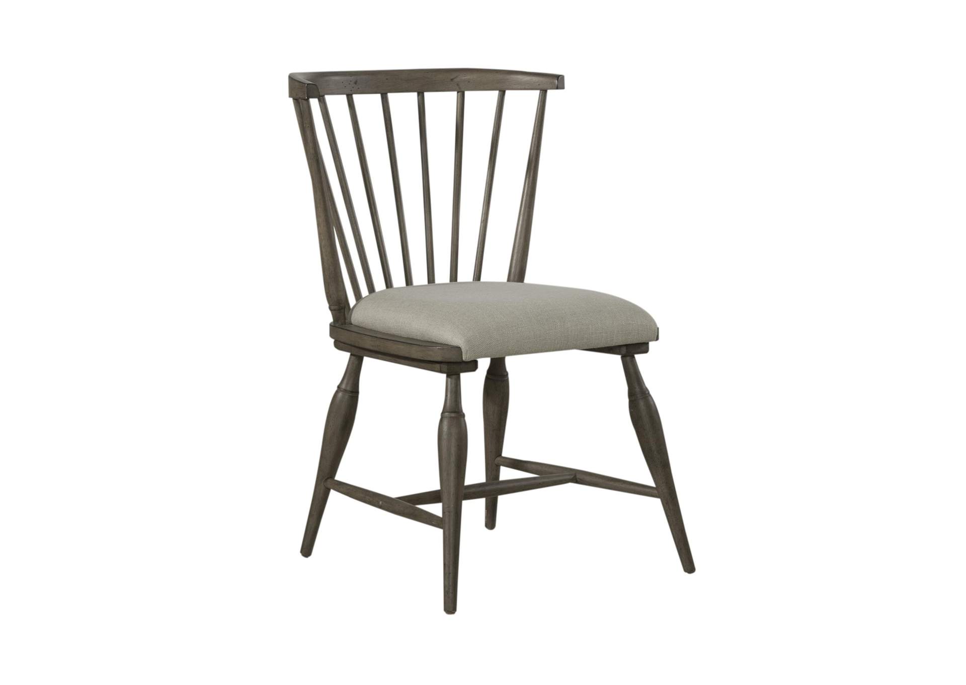 Americana Farmhouse Upholstered Seat Windsor Chair (RTA),Liberty