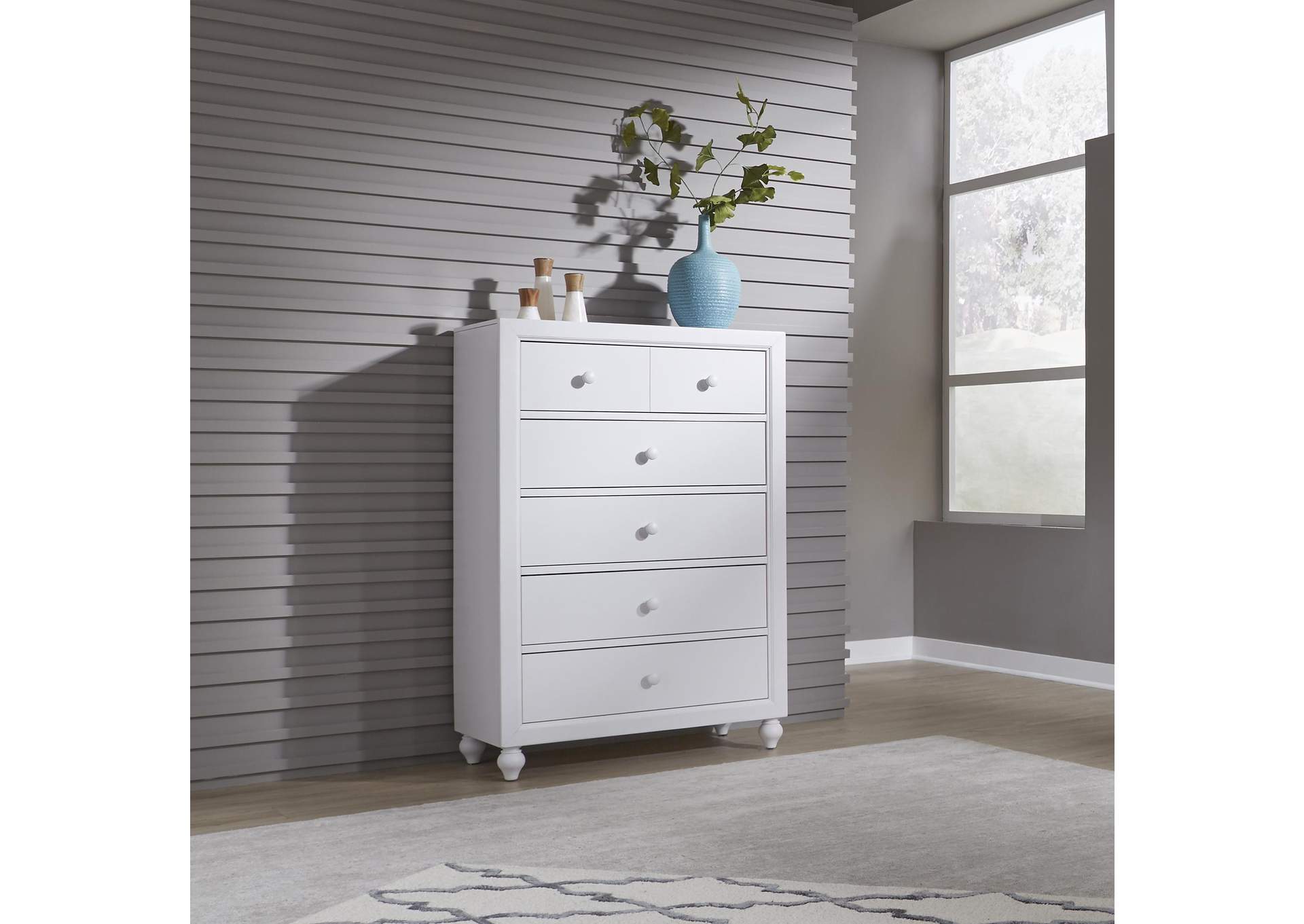 Cottage View 5 Drawer Chest,Liberty