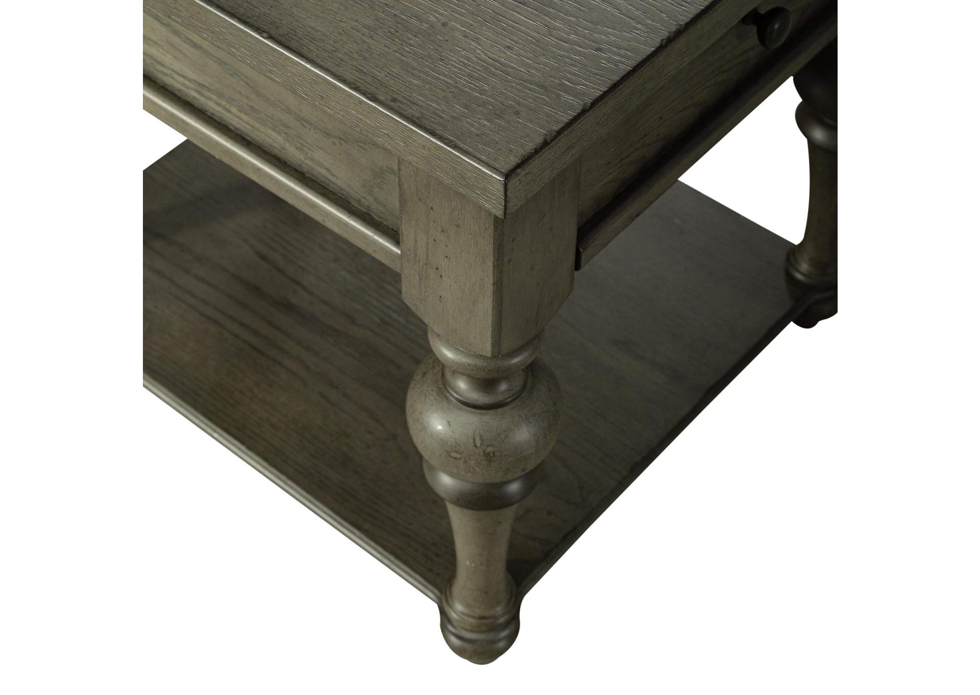 Americana Farmhouse Drawer End Table,Liberty