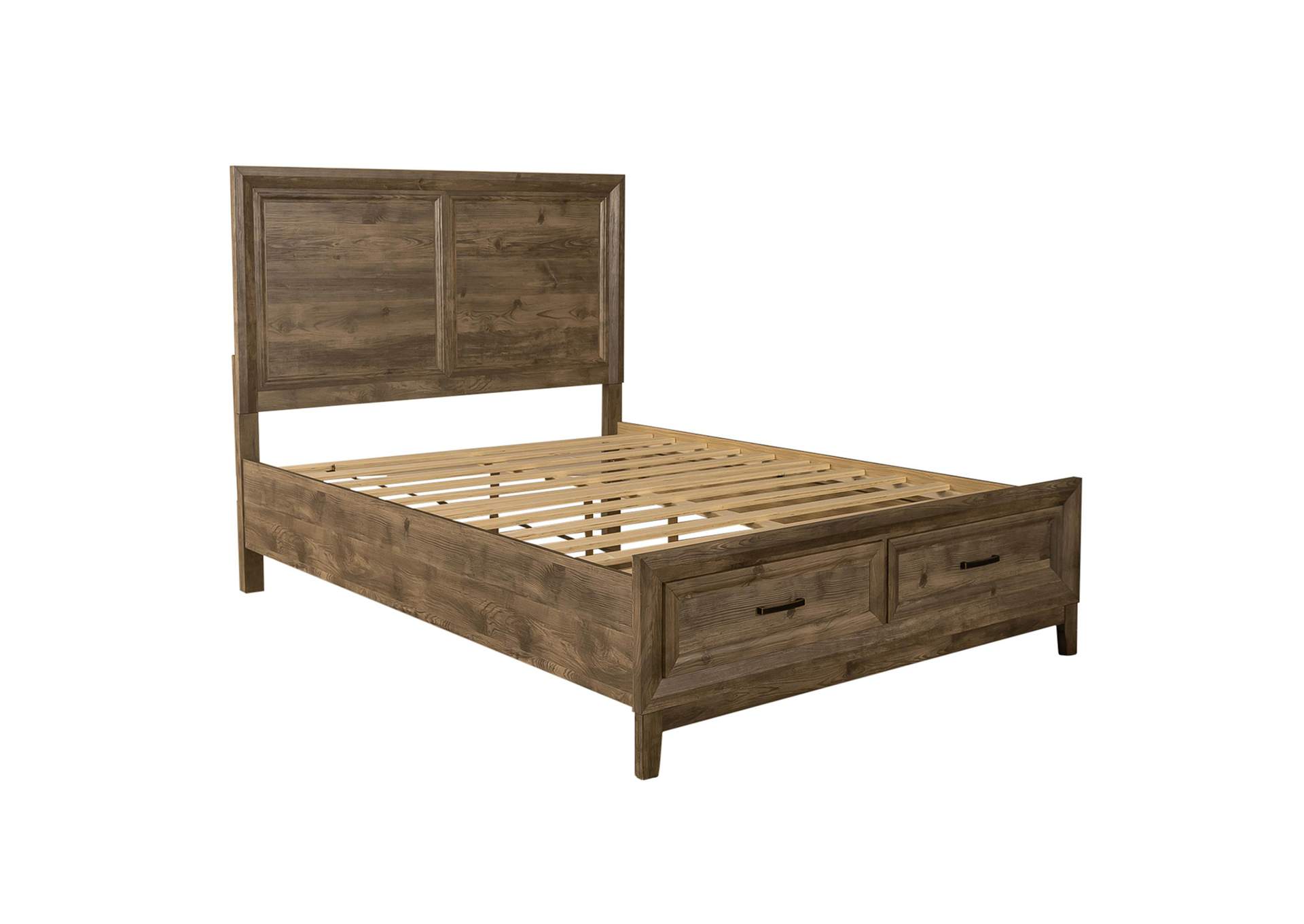 Ridgecrest Queen Storage Bed, Dresser & Mirror, Chest, Nightstand,Liberty