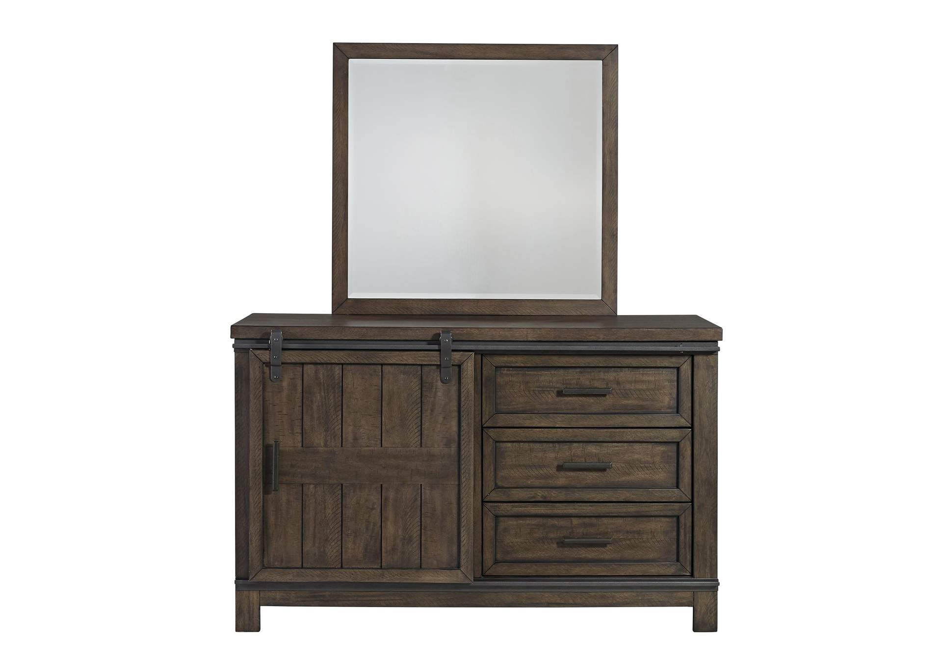 Thornwood Hills Full Bookcase Bed, Dresser & Mirror,Liberty