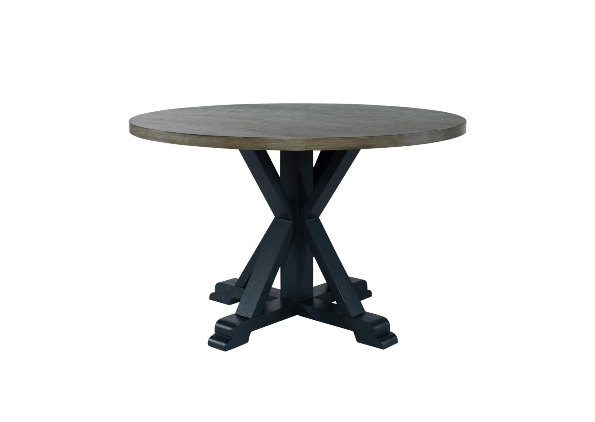 Lakeshore Single Pedestal Table - Navy,Liberty