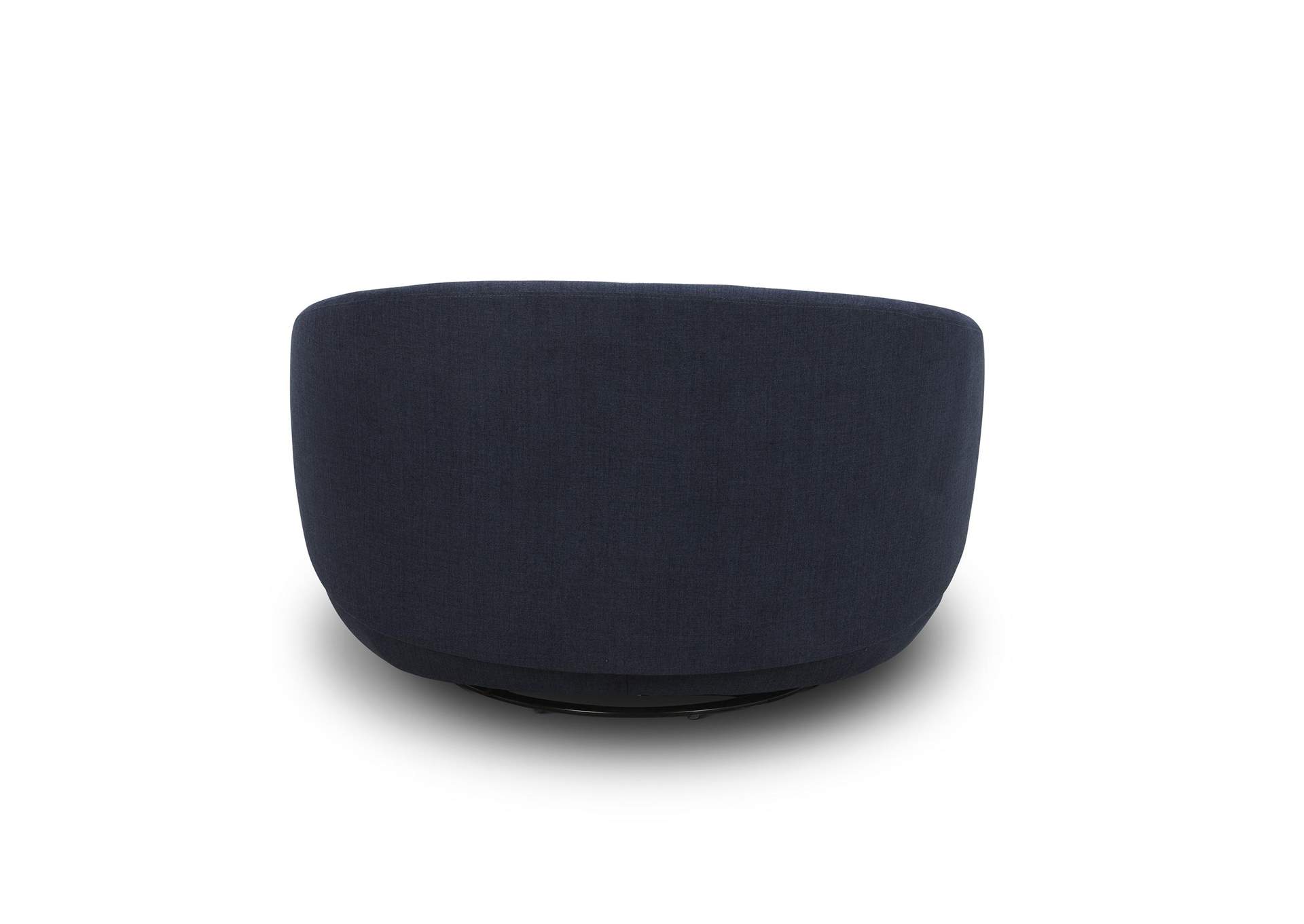 Haley Upholstered Swivel Cuddler Chair - Midnight,Liberty