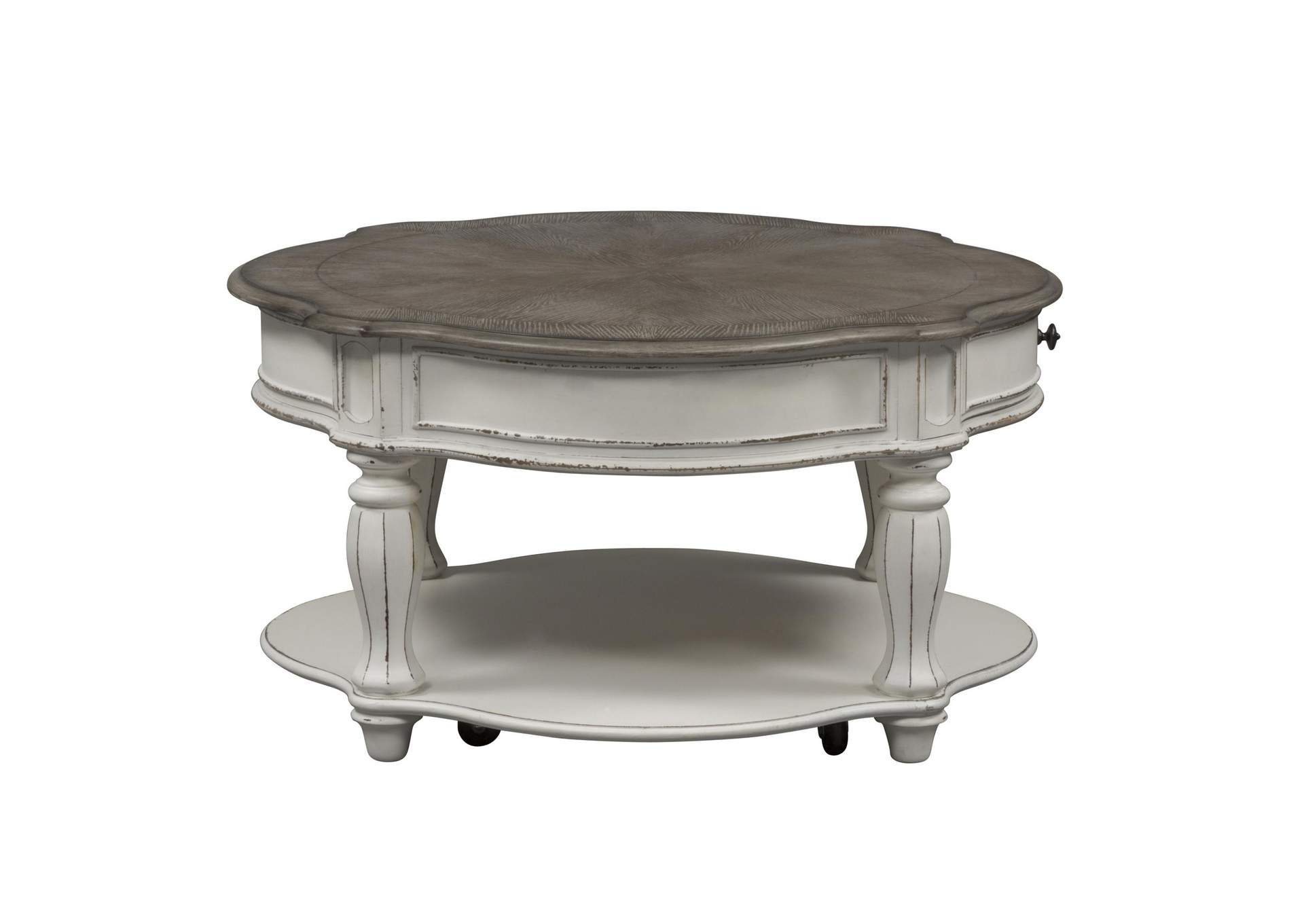 Magnolia Manor Round Cocktail Table,Liberty