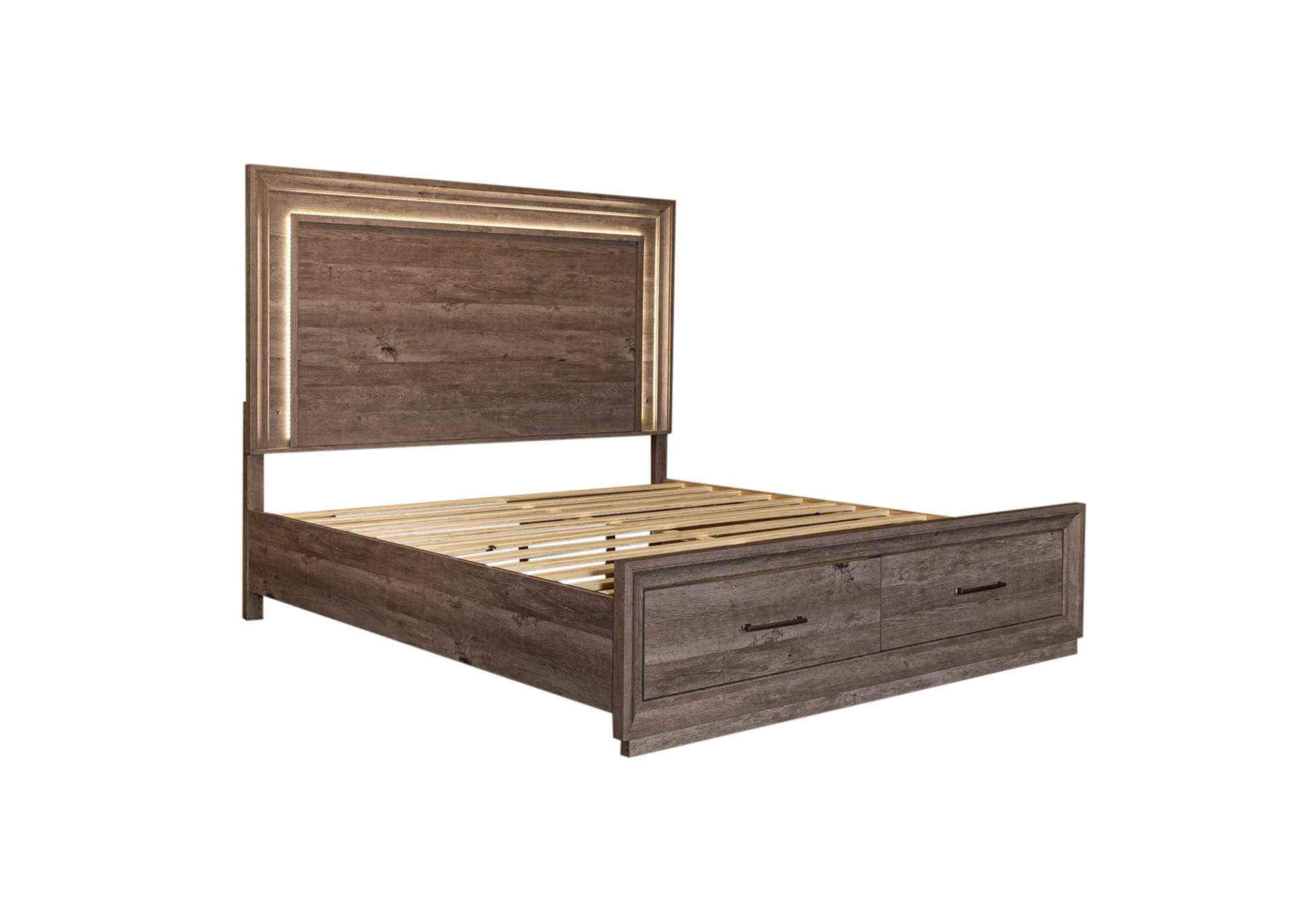 Horizons Queen Storage Bed,Liberty