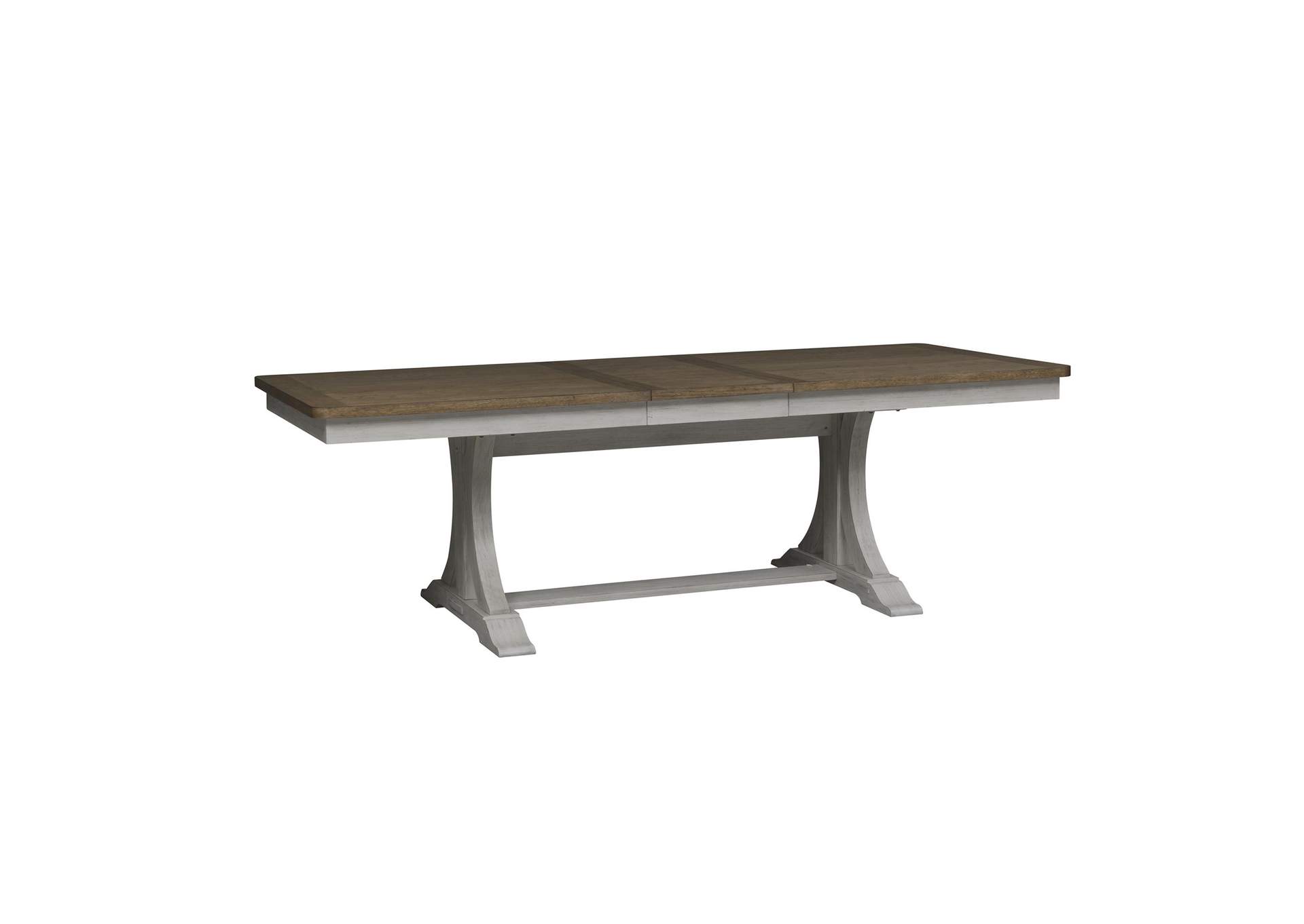 Farmhouse Reimagined 6 Piece Trestle Table Set,Liberty