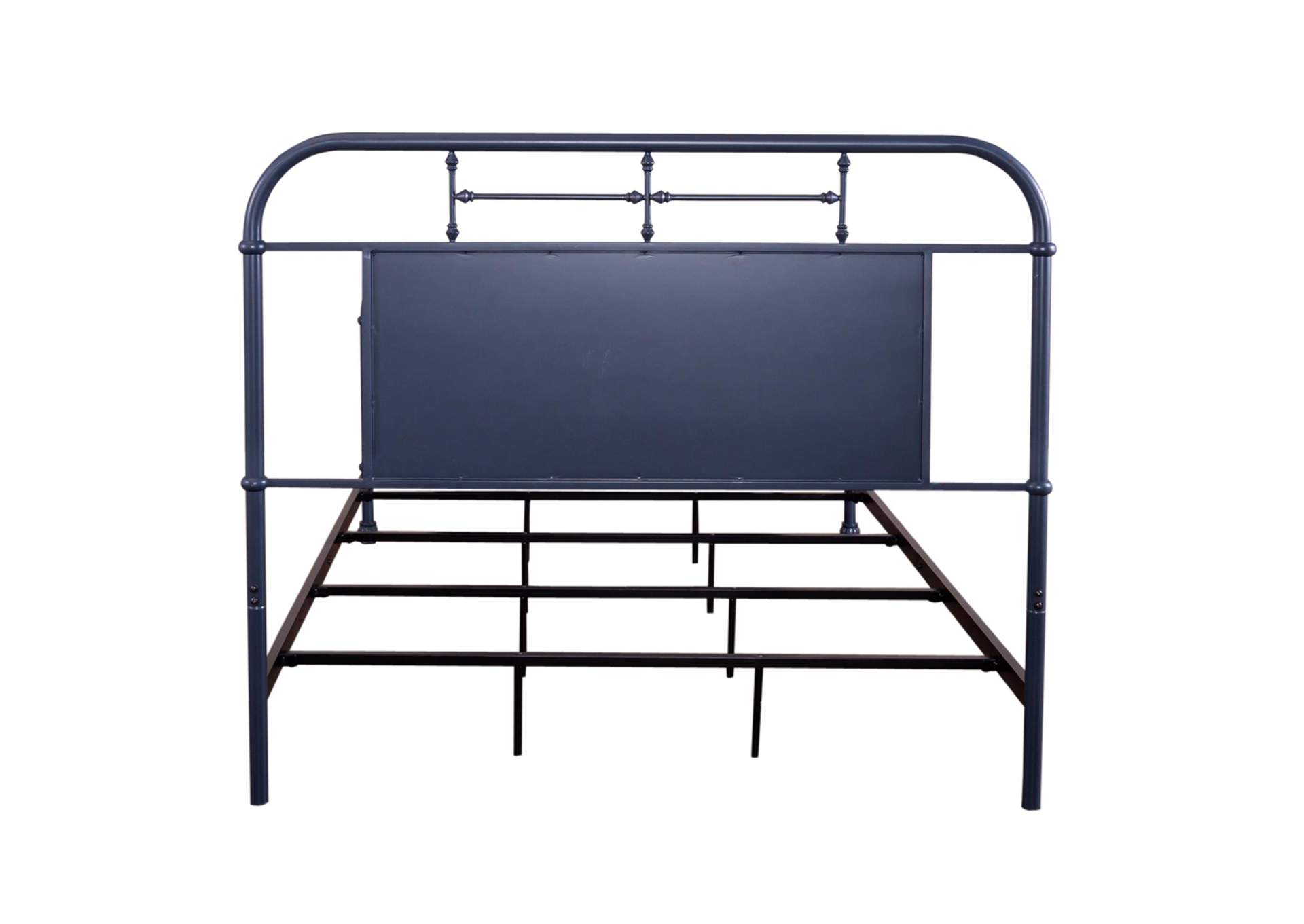 Vintage Series Queen Metal Bed - Navy,Liberty