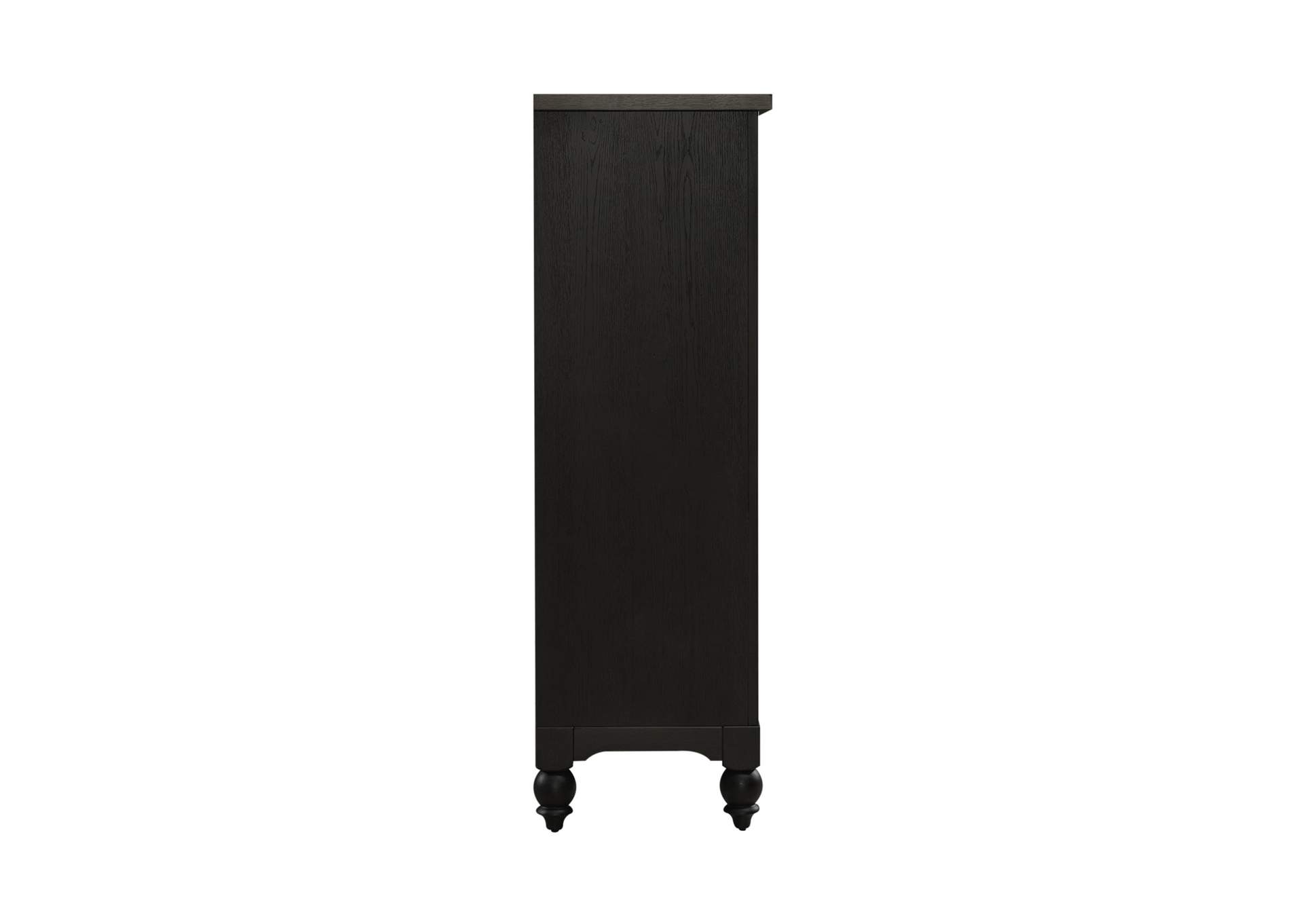 Americana Farmhouse 5 Drawer Chest - Black,Liberty