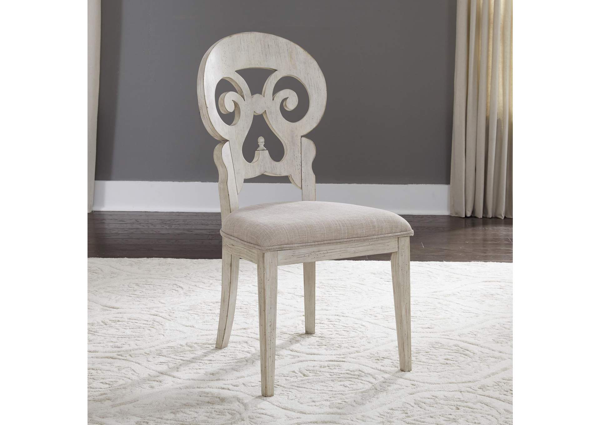 Farmhouse Reimagined Splat Back Side Chair (RTA),Liberty