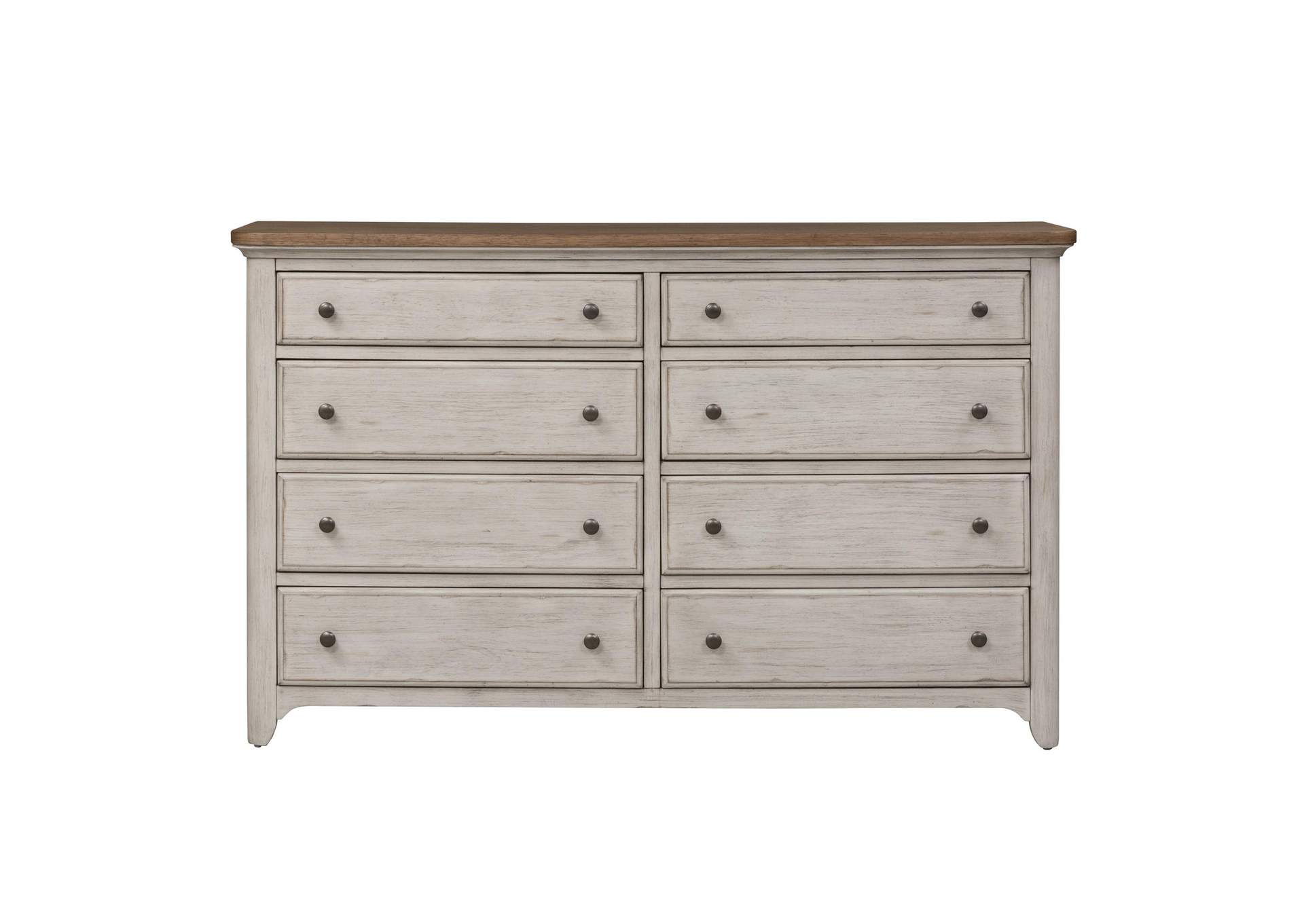 Farmhouse Reimagined 8 Drawer Dresser,Liberty