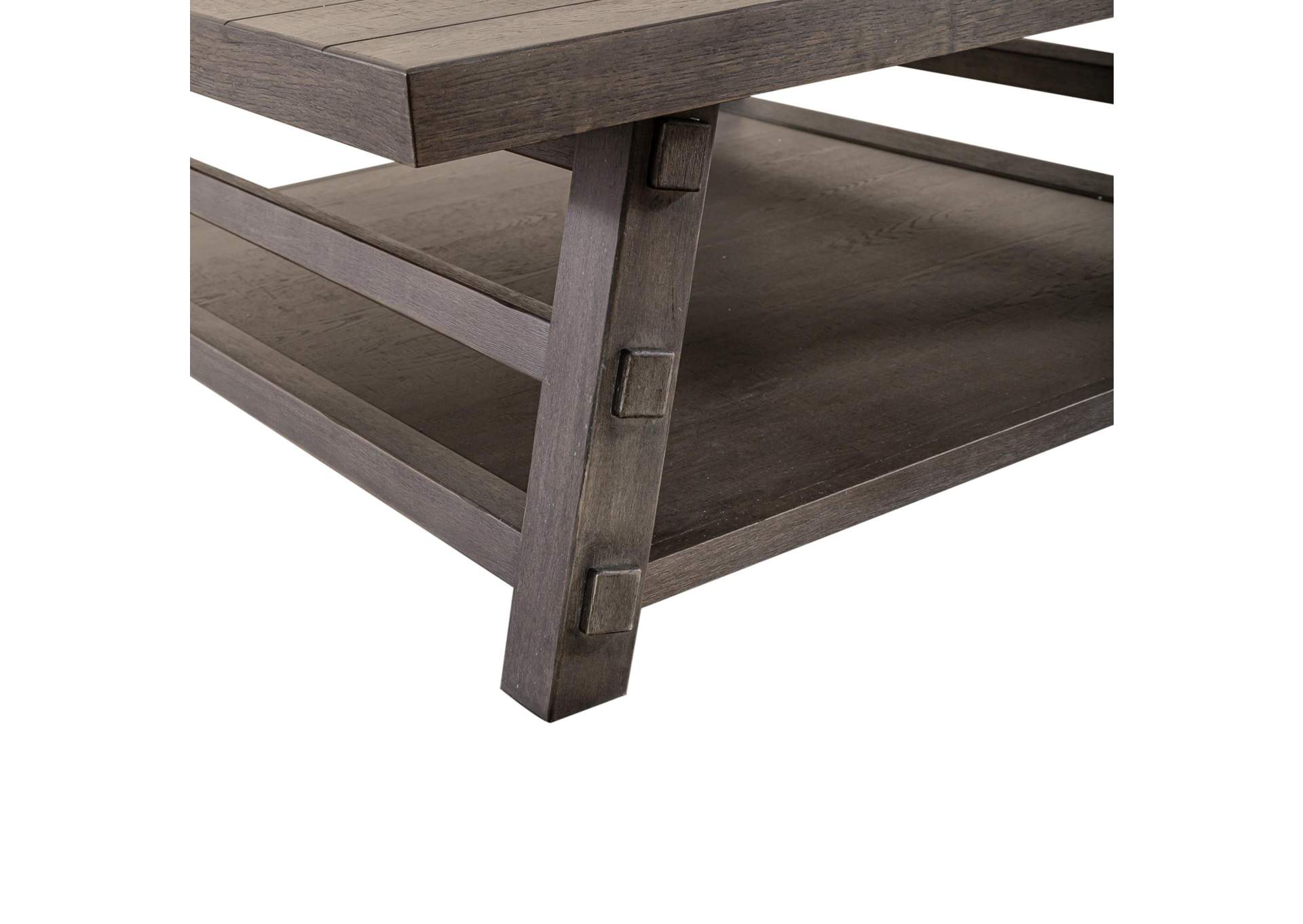 Modern Farmhouse Oversized Square Cocktail Table,Liberty