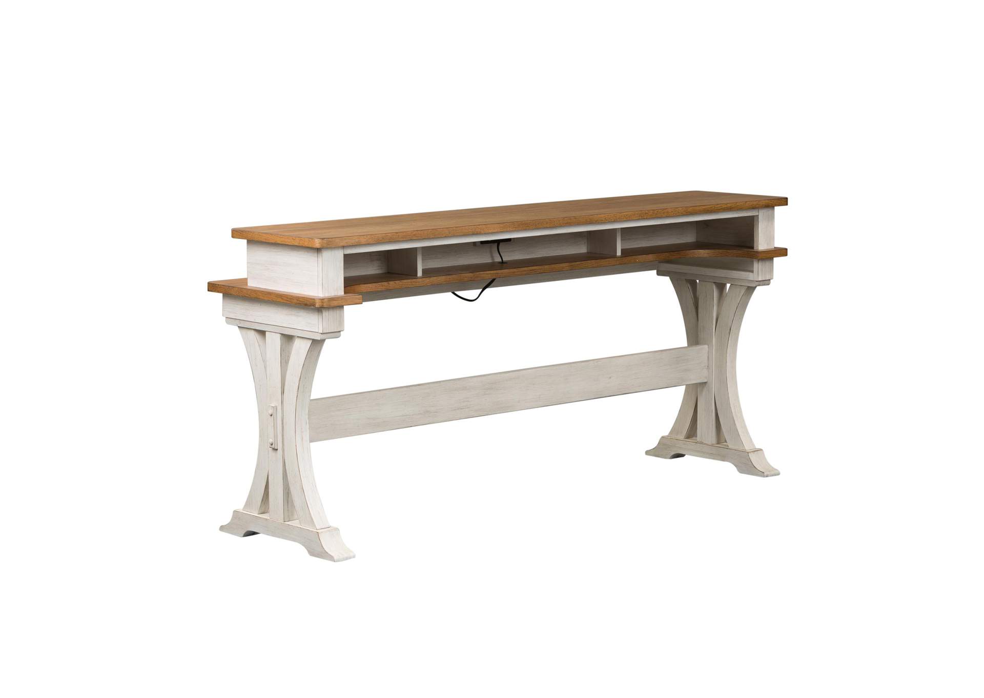 Farmhouse Reimagined Console Bar Table,Liberty