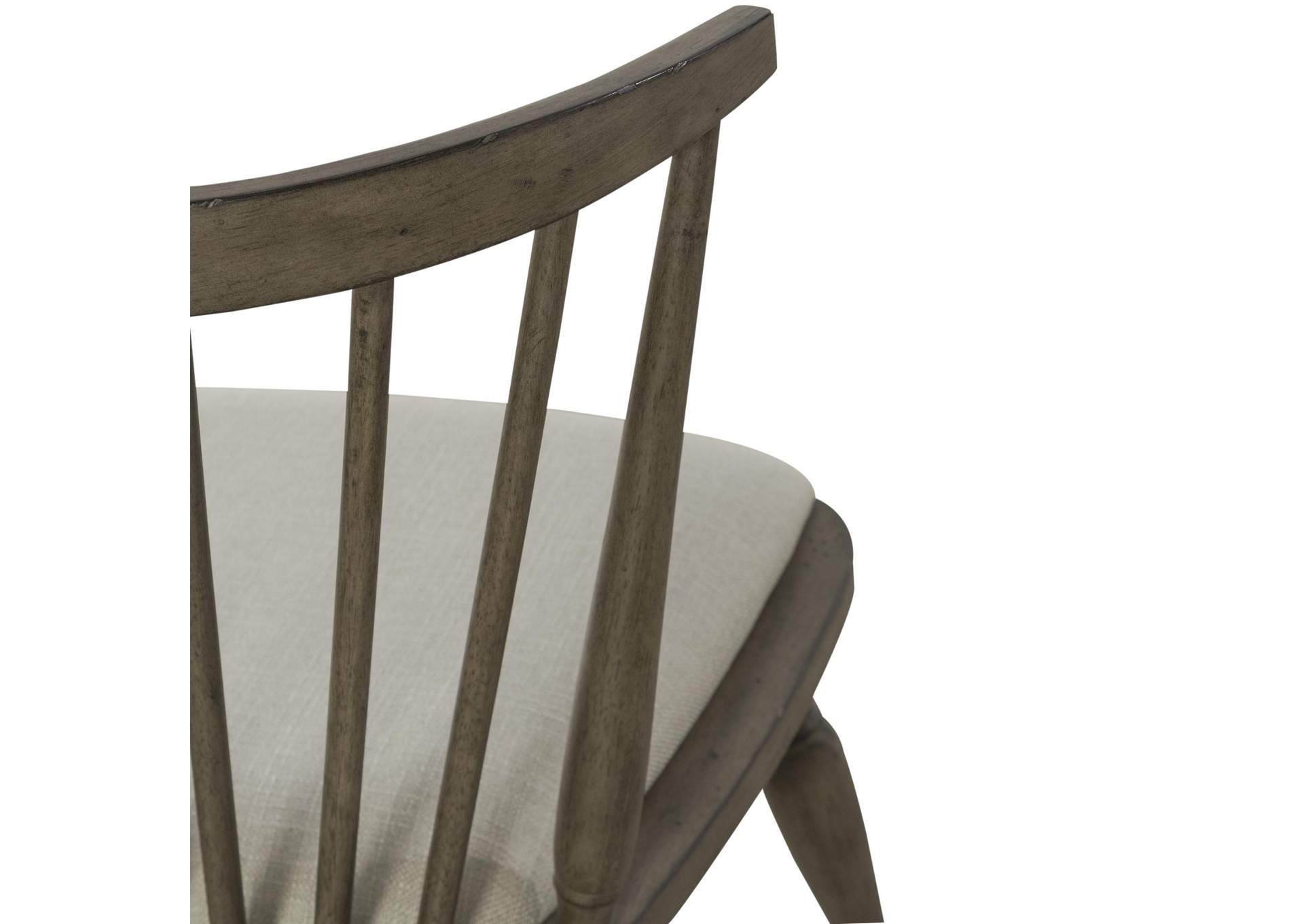 Americana Farmhouse Upholstered Seat Windsor Chair (RTA),Liberty