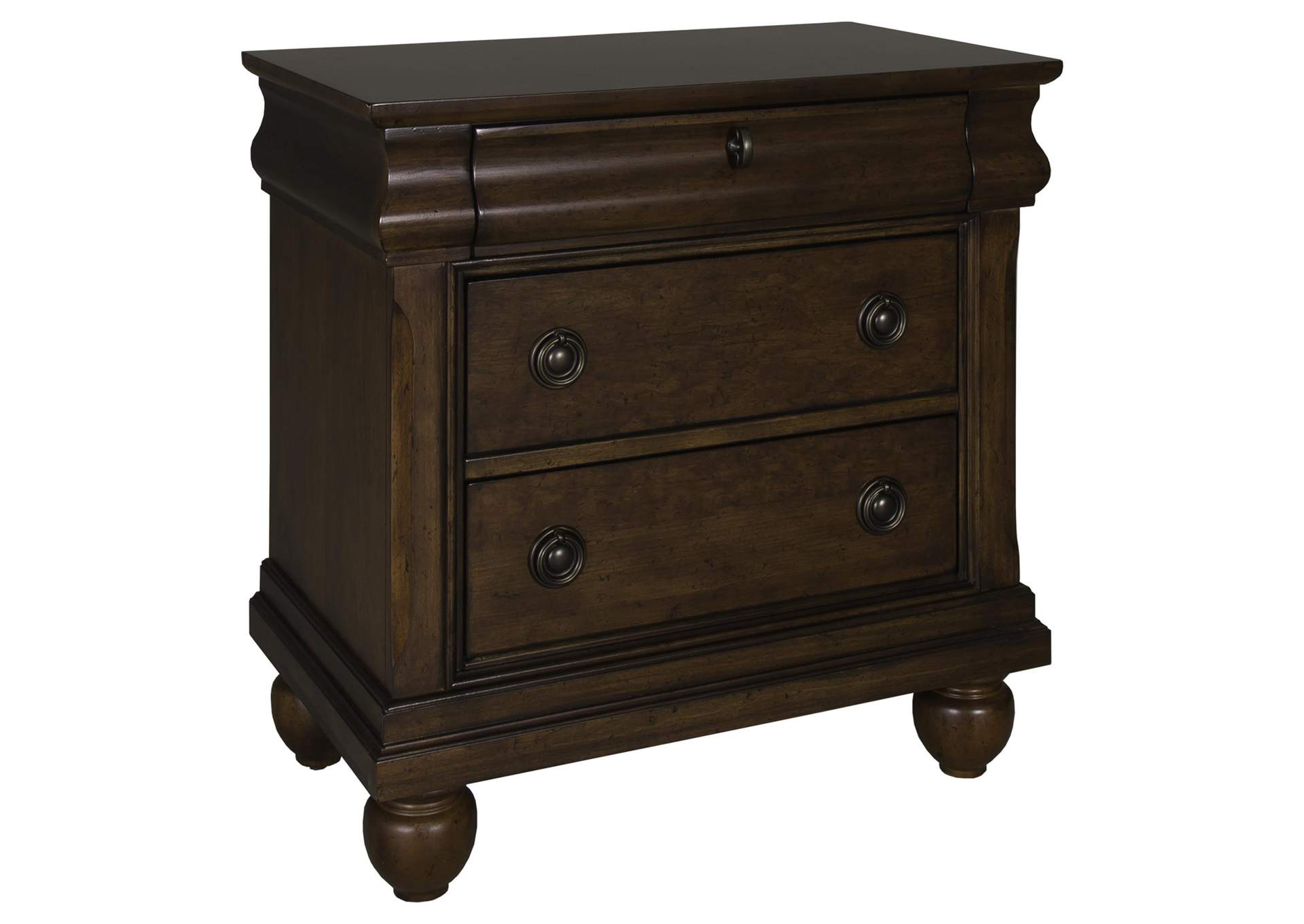 Rustic Traditions California King Sleigh Bed, Dresser & Mirror, Chest, Nightstand,Liberty
