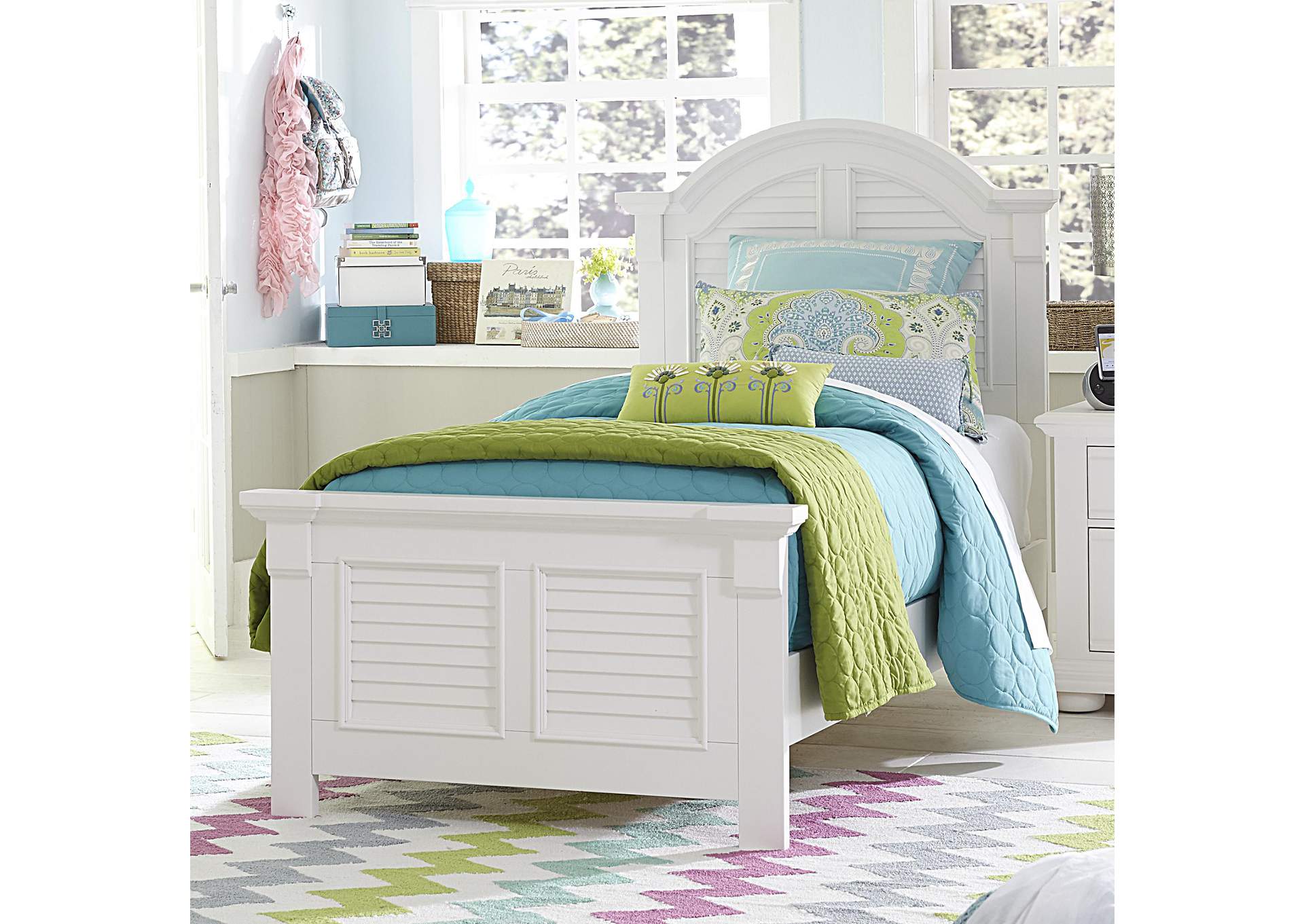 Summer House Full Panel Bed,Liberty