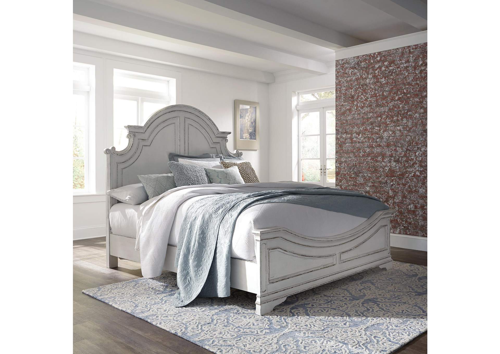 Magnolia Manor King Panel Bed,Liberty