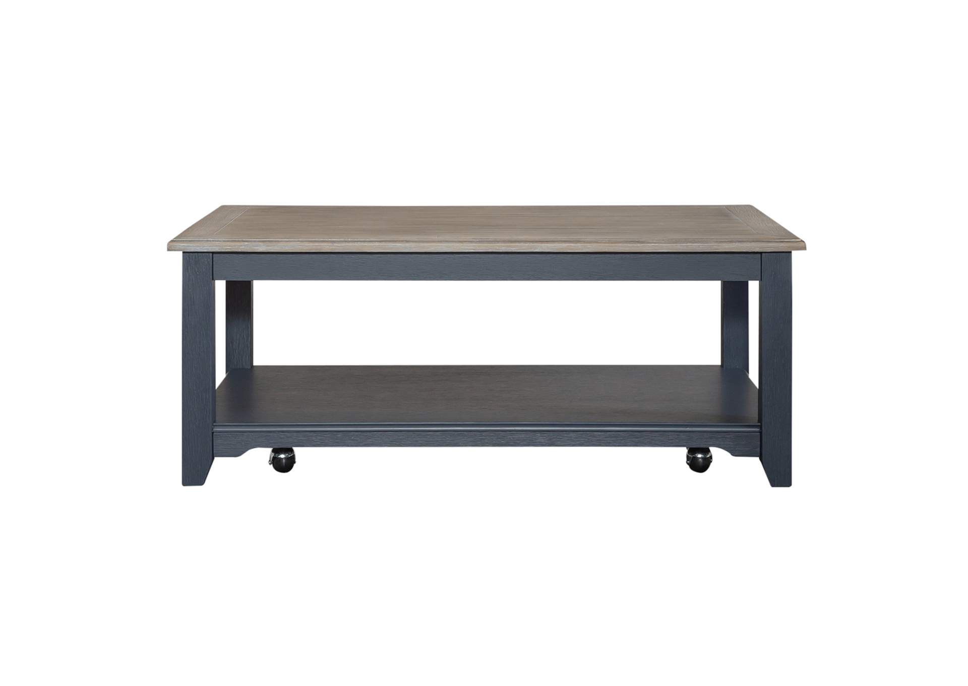 Summerville Rectangular Cocktail Table - Navy,Liberty