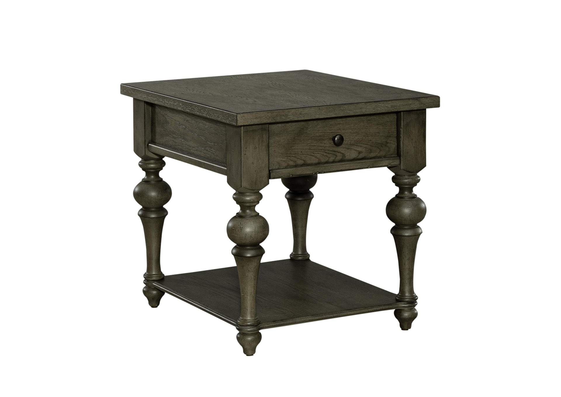 Americana Farmhouse Drawer End Table,Liberty