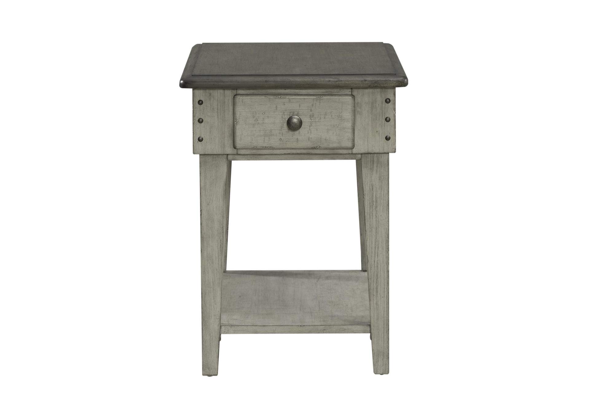 Ivy Hollow Drawer Chair Side Table,Liberty