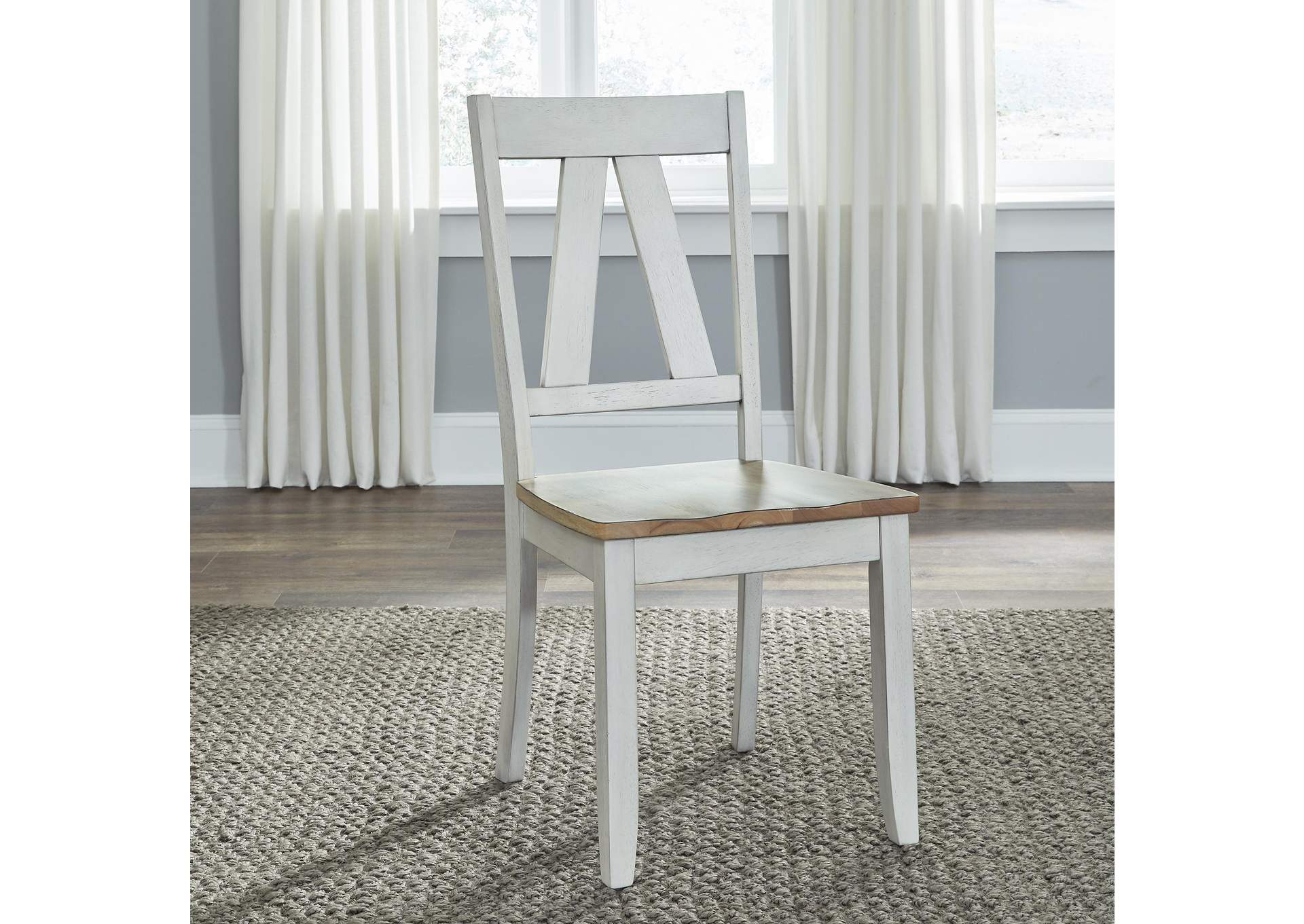 Lindsey Farm Splat Back Side Chair (RTA),Liberty