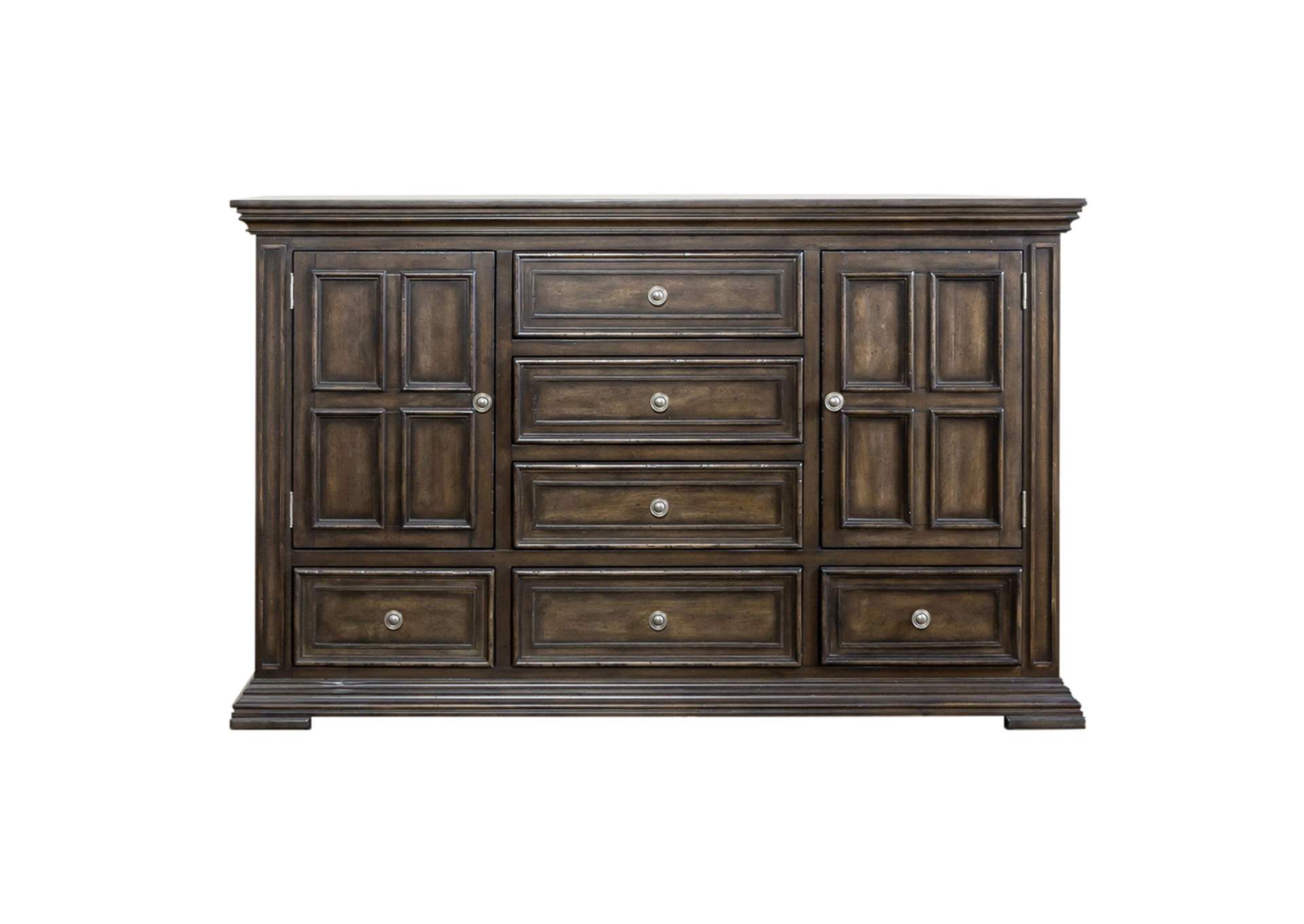 Big Valley 2 Door 6 Drawer Dresser,Liberty