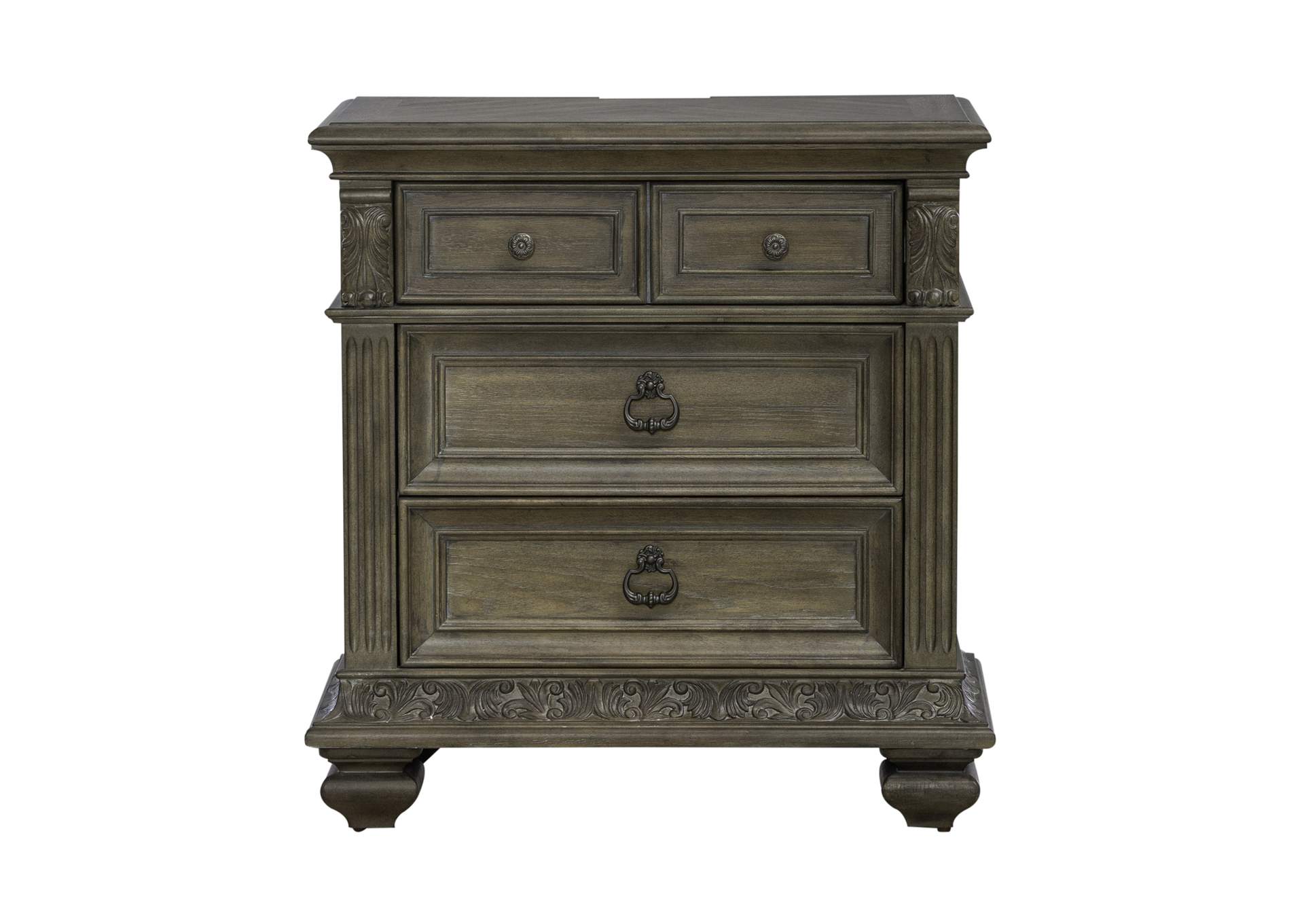 Carlisle Court Bedside Chest with Charging Station,Liberty