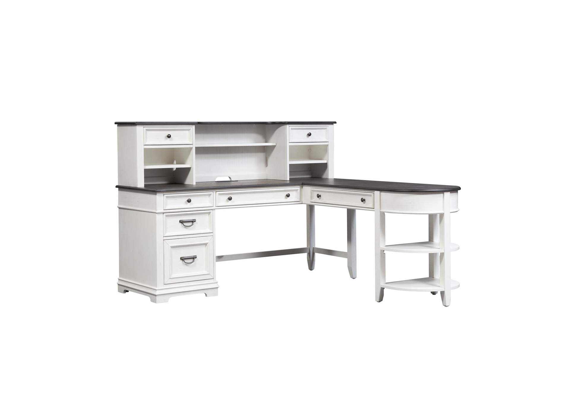 Allyson Park L Shaped Desk Set,Liberty