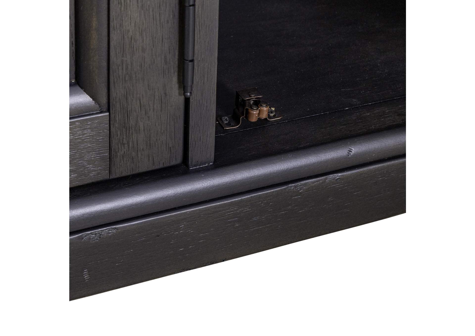 Americana Farmhouse Hall Buffet - Black,Liberty