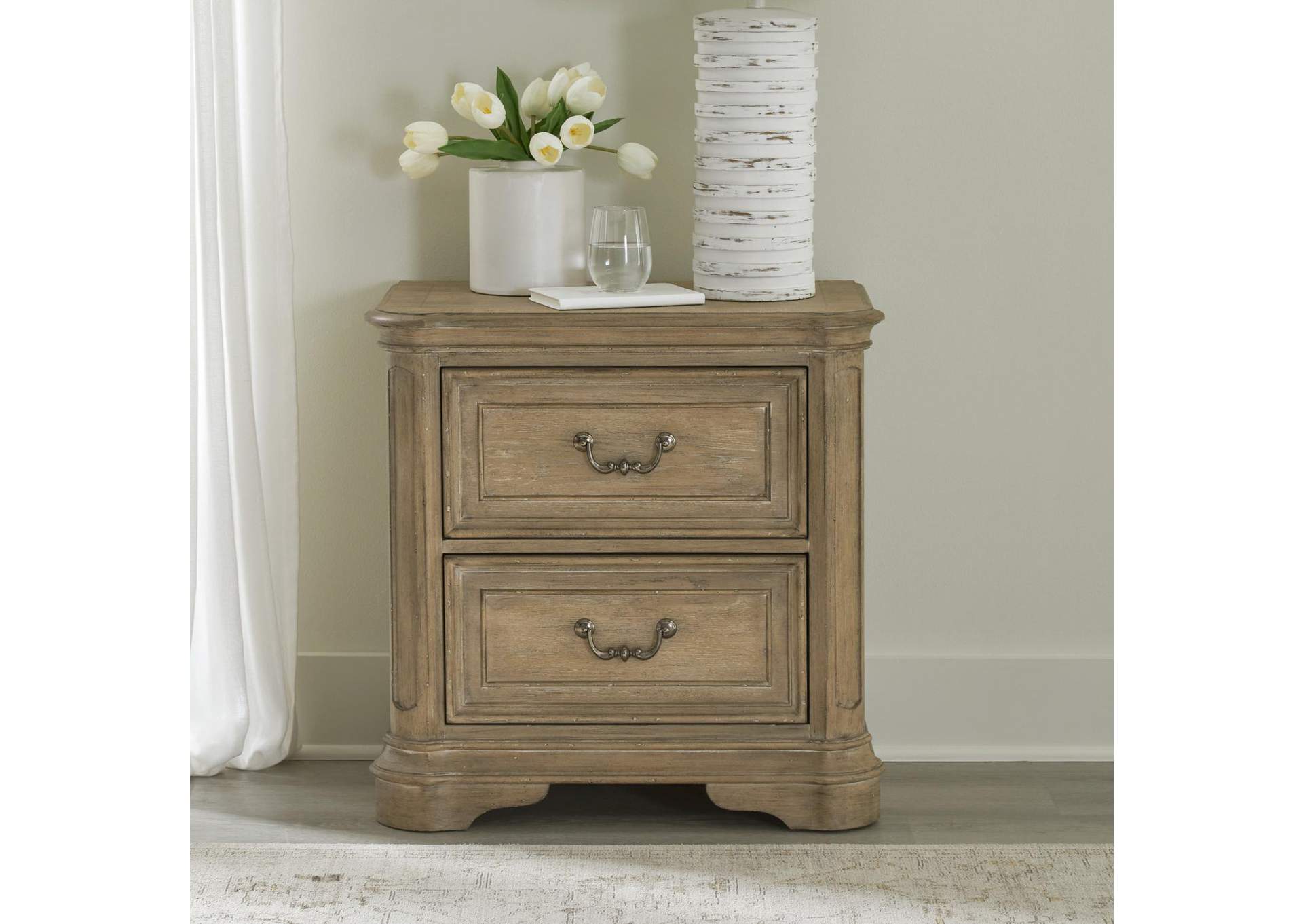 Magnolia Manor 2 Drawer Nightstand,Liberty