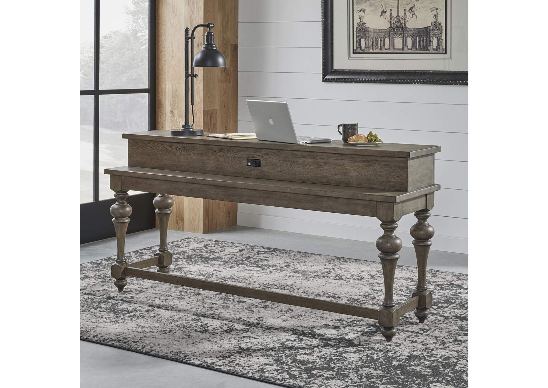 Americana Farmhouse Console Bar Table,Liberty