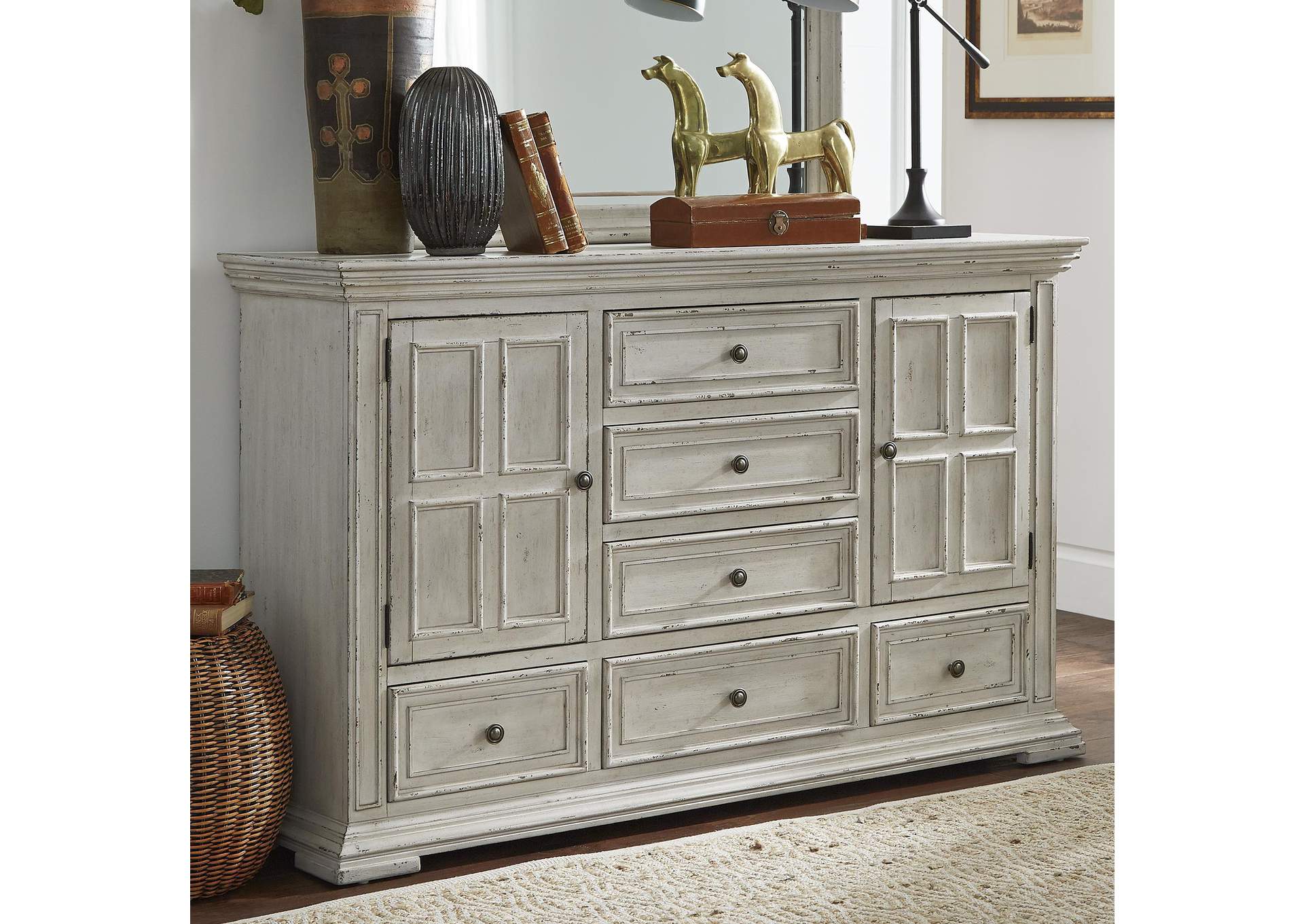 Big Valley 2 Door 6 Drawer Dresser,Liberty