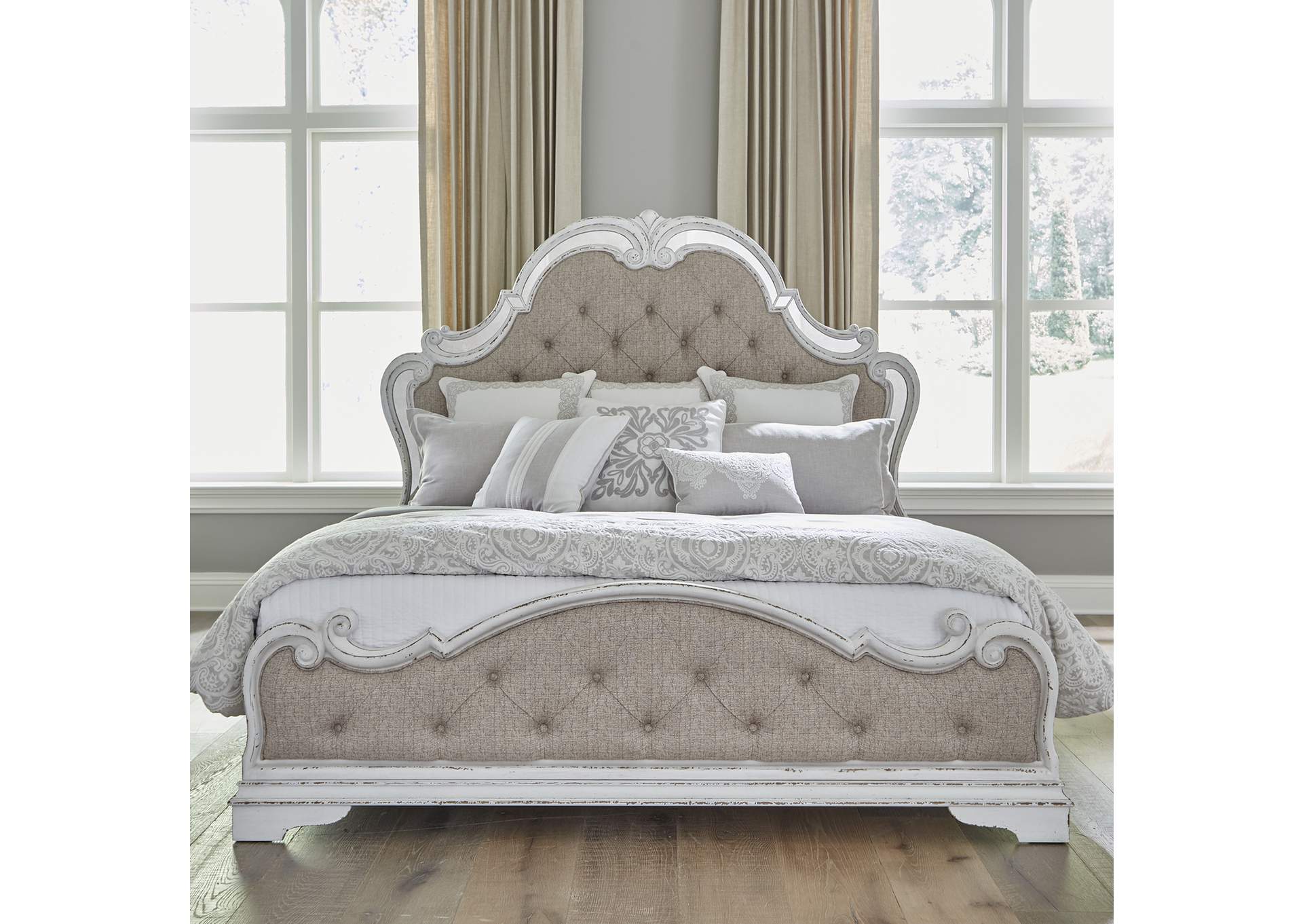 Magnolia Manor King Opt Upholstered Bed,Liberty