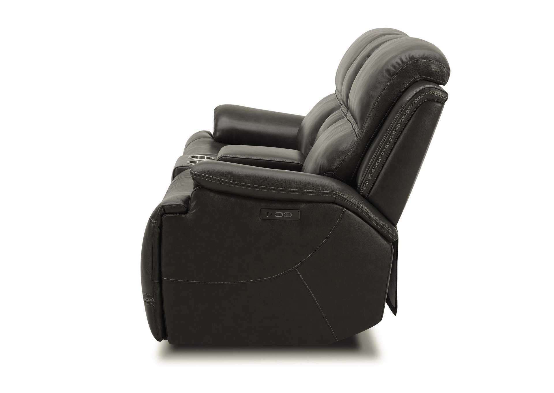 Bentley Loveseat w/Console P2 & ZG - Graphite,Liberty