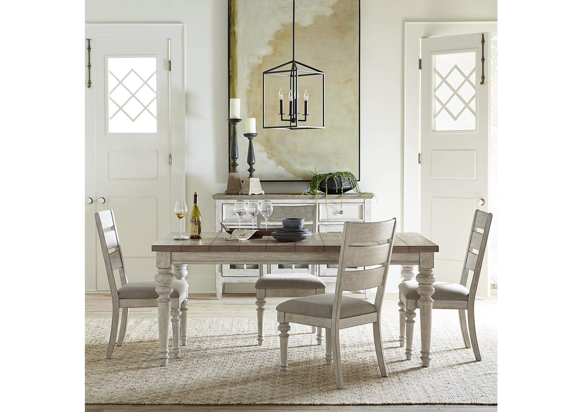 Heartland 5 Piece Rectangular Table Set,Liberty