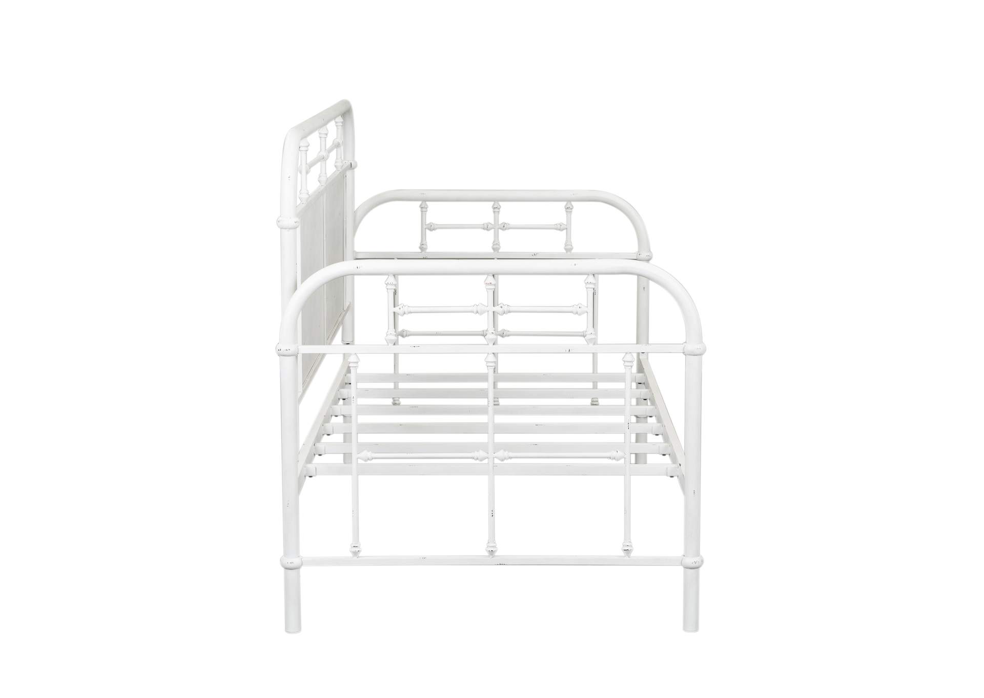 Vintage Series Twin Metal Day Bed - Antique White,Liberty