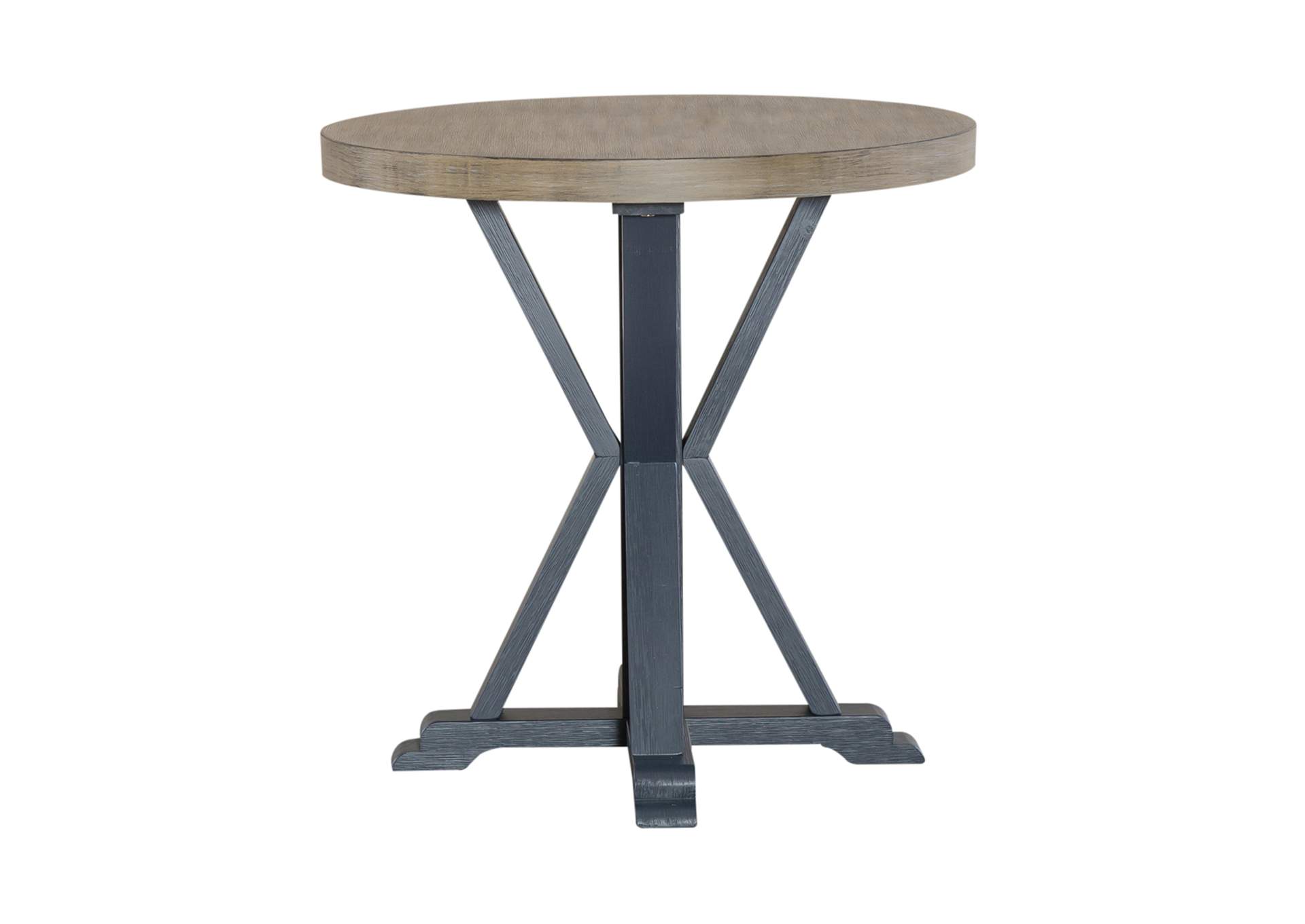 Summerville Round End Table - Navy,Liberty