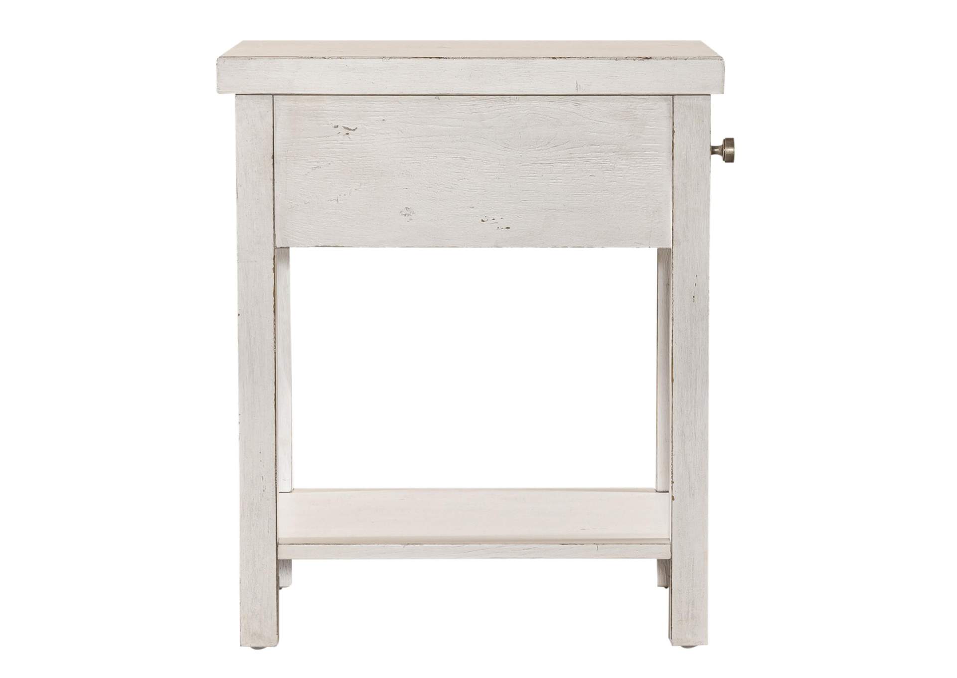 Modern Farmhouse Drawer Chair Side Table,Liberty