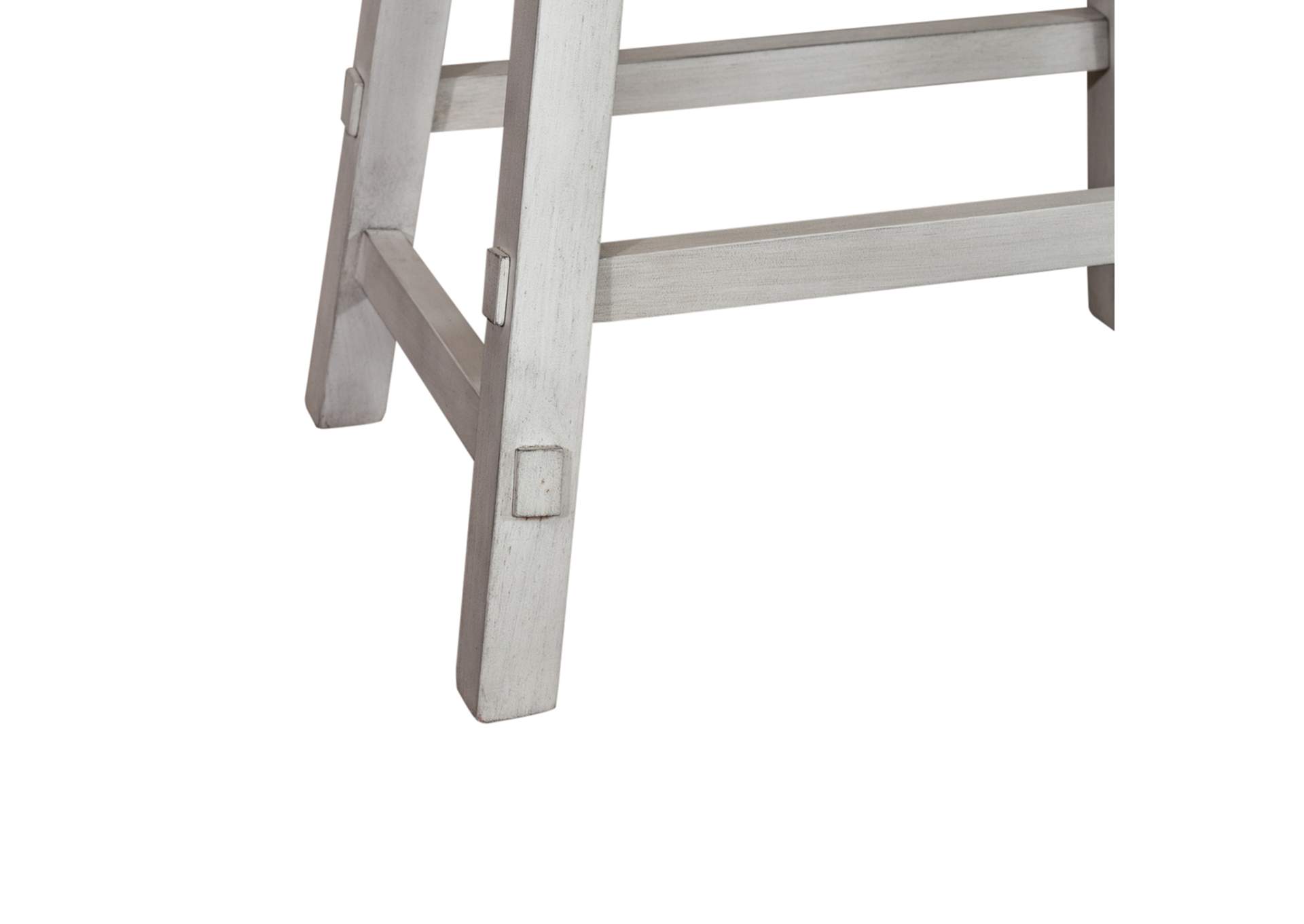 Creations 24 Inch Sawhorse Counter Stool - White,Liberty