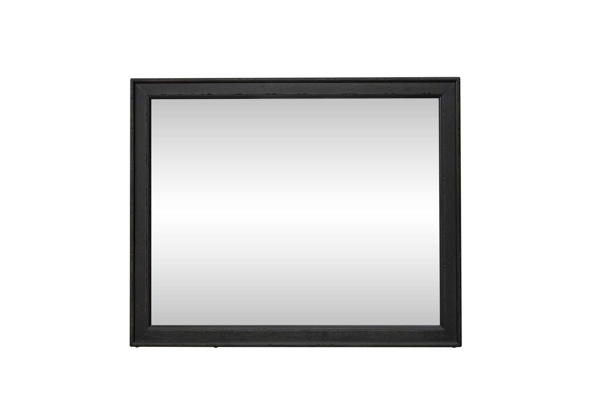Americana Farmhouse Landscape Mirror - Black,Liberty