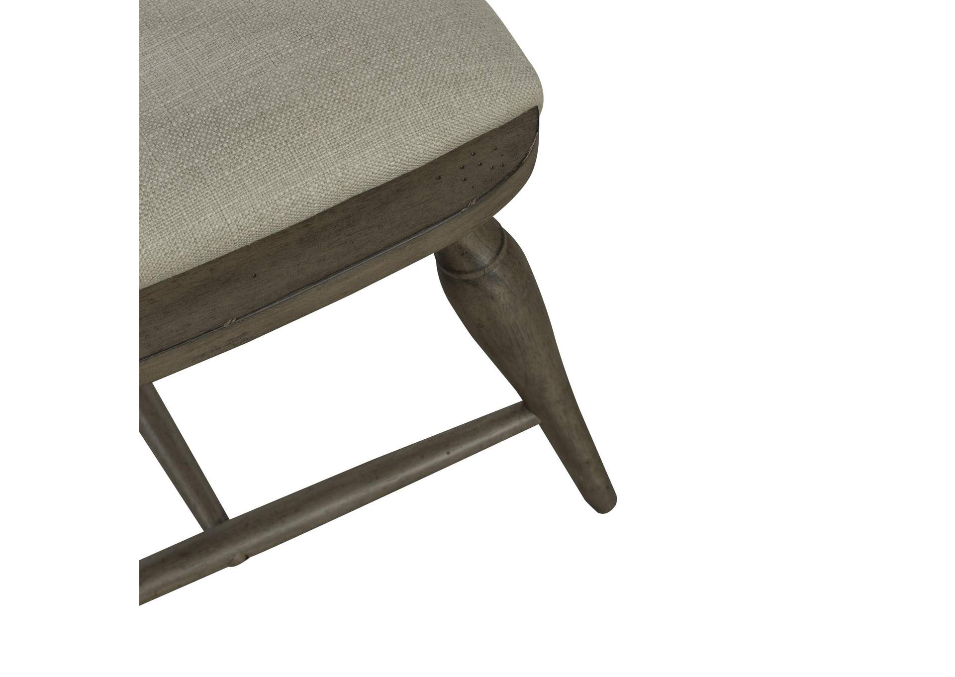 Americana Farmhouse Upholstered Seat Windsor Chair (RTA),Liberty