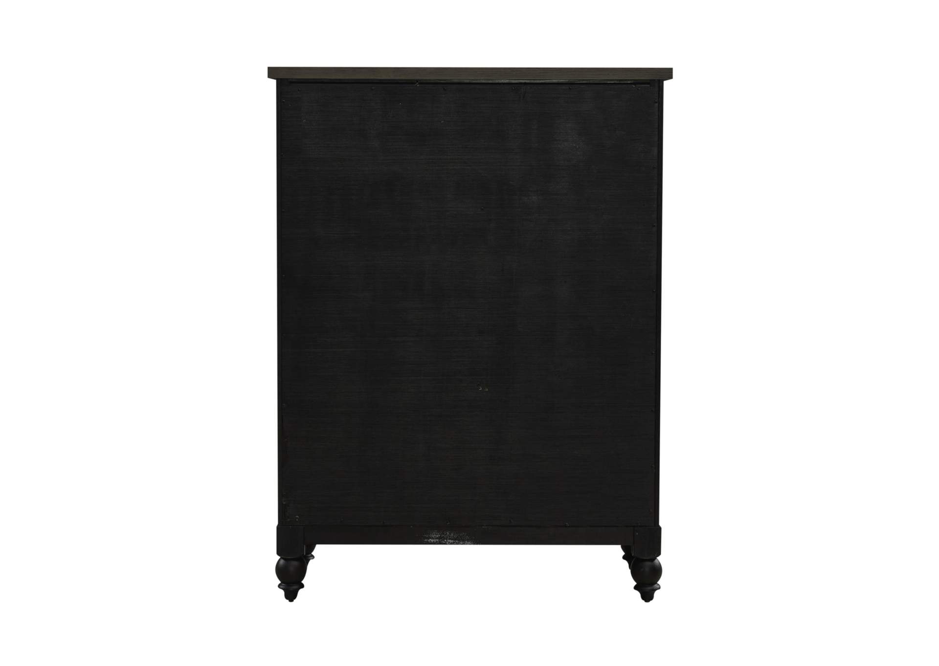 Americana Farmhouse 5 Drawer Chest - Black,Liberty