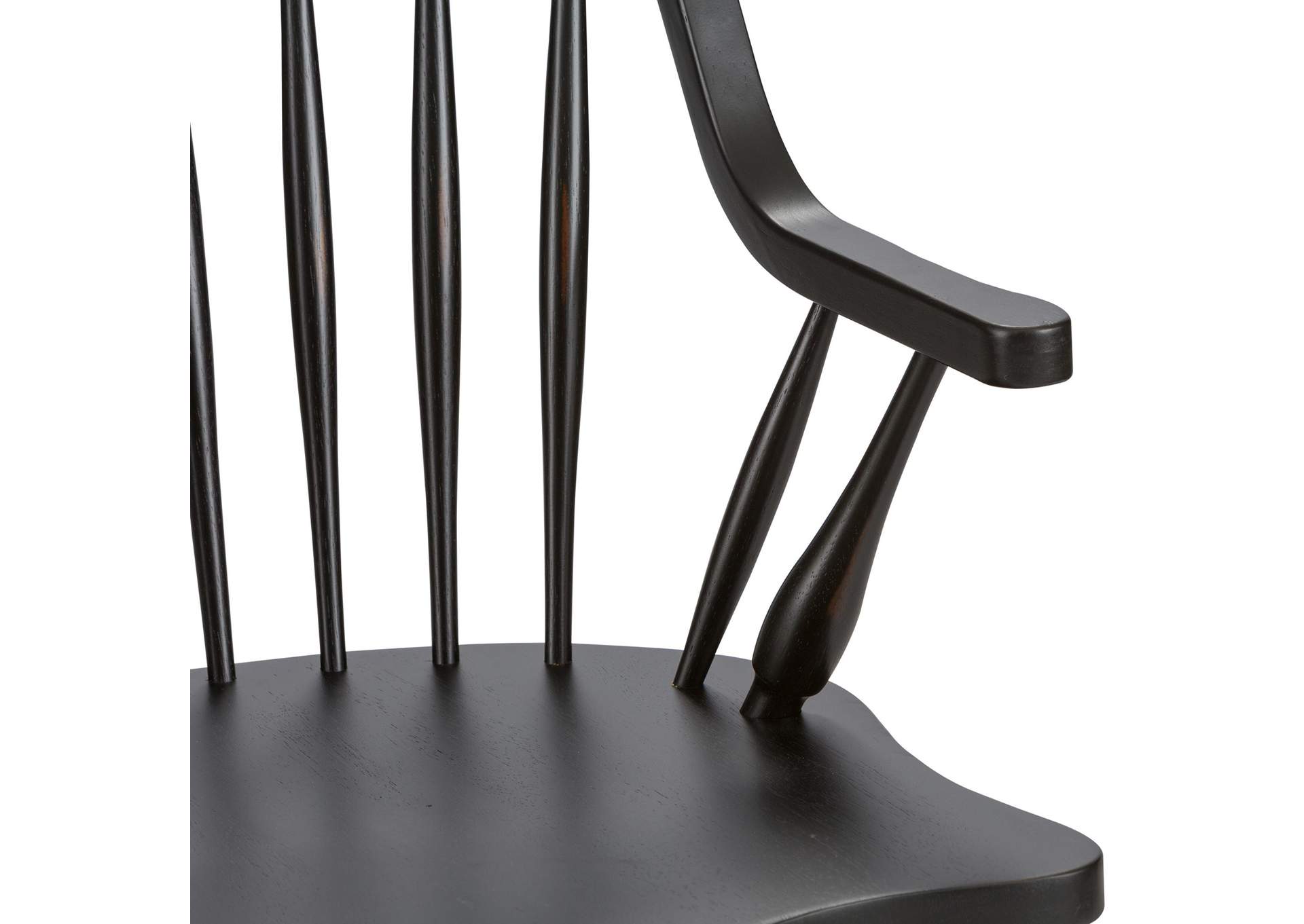 Hearthstone Ridge Windsor Back Arm Chair - Black,Liberty