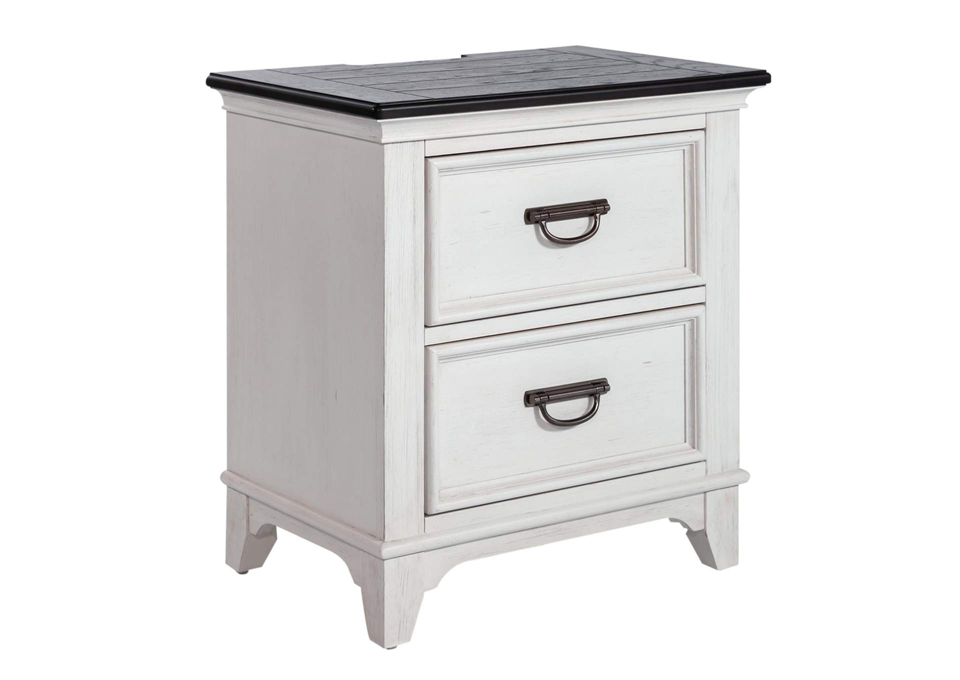 Allyson Park 2 Drawer Nightstand with Charging Station,Liberty