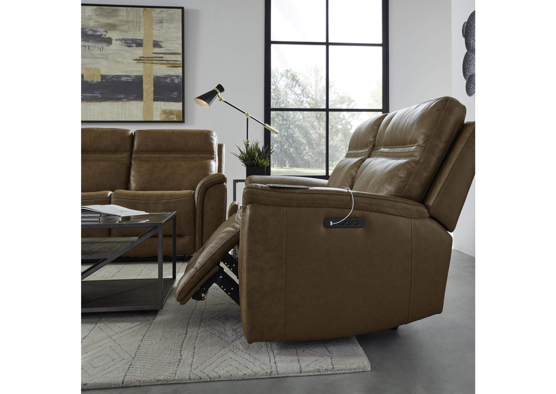 Cooper Loveseat w/Console P3 & ZG - Camel,Liberty