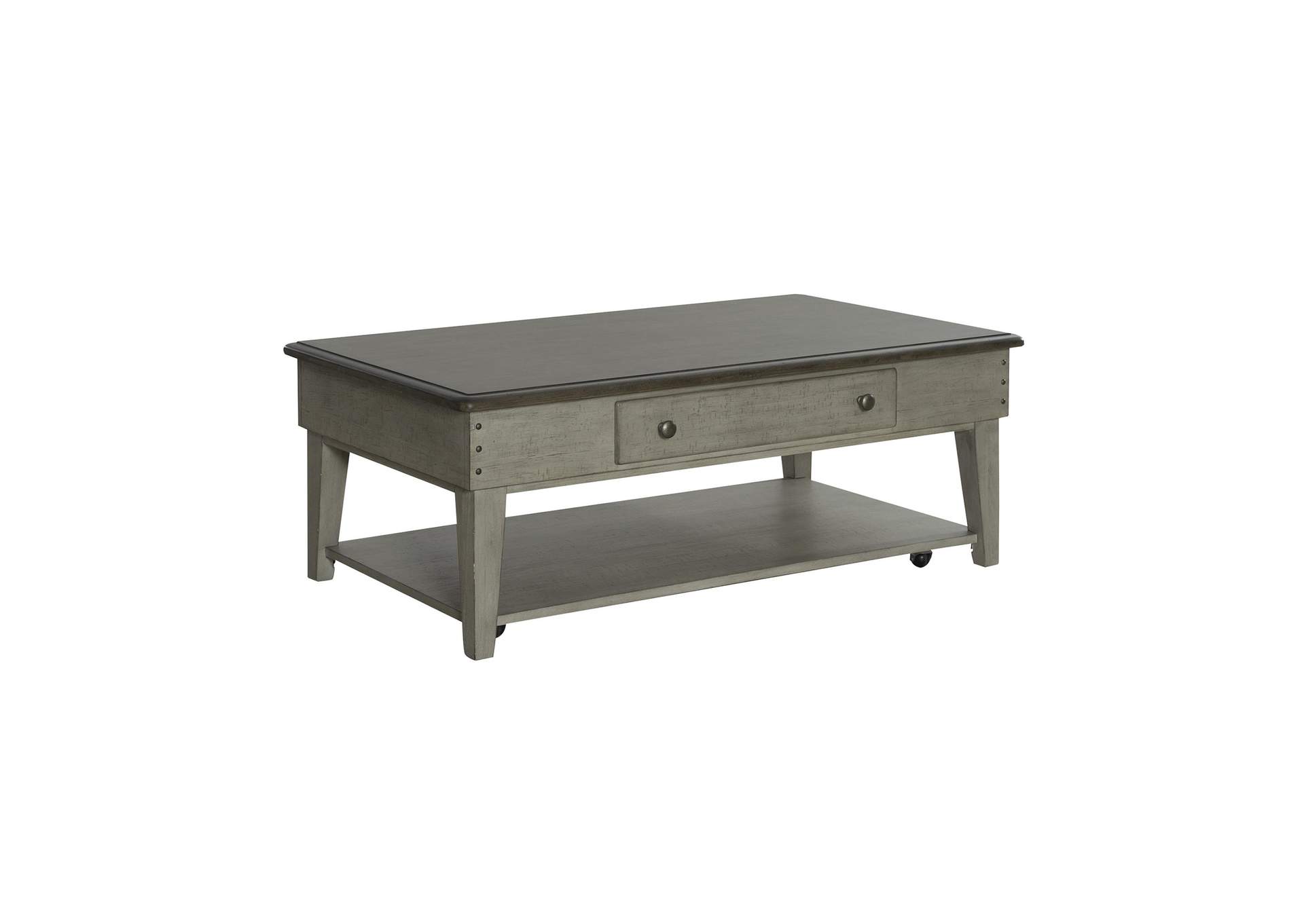 Ivy Hollow Drawer Cocktail Table,Liberty