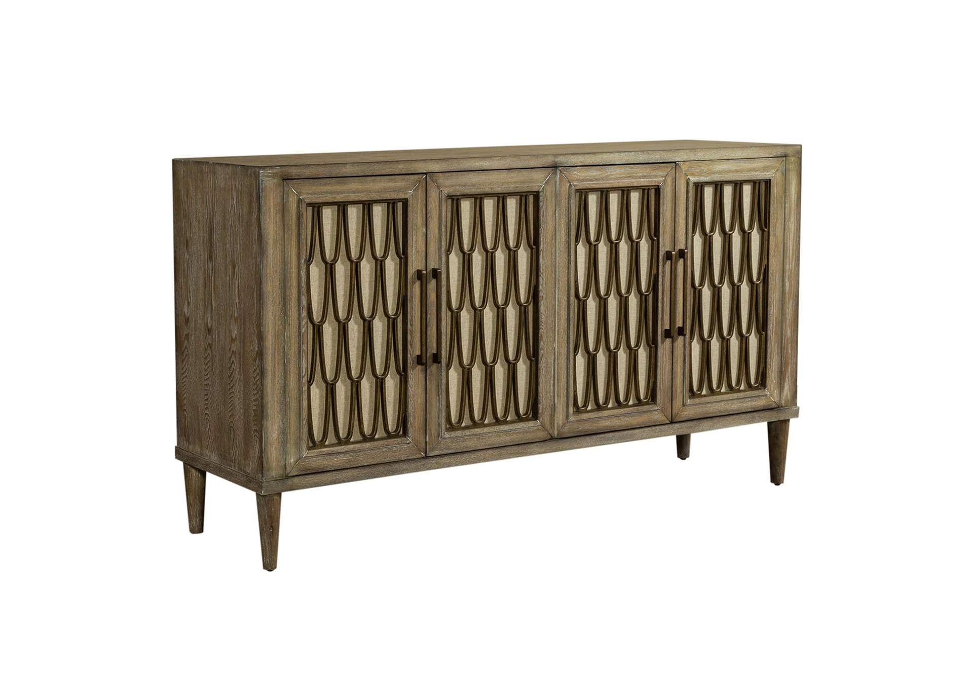 Devonshire 4 Door Accent Cabinet,Liberty