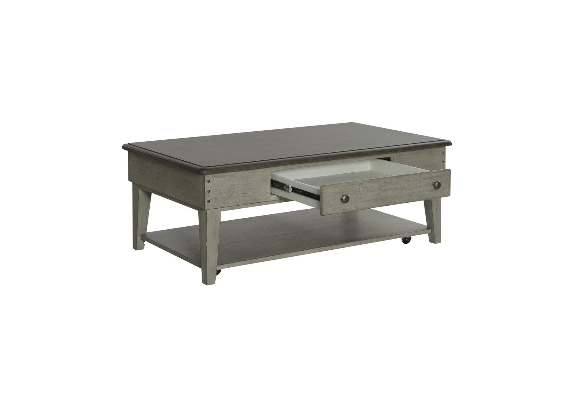 Ivy Hollow Drawer Cocktail Table,Liberty