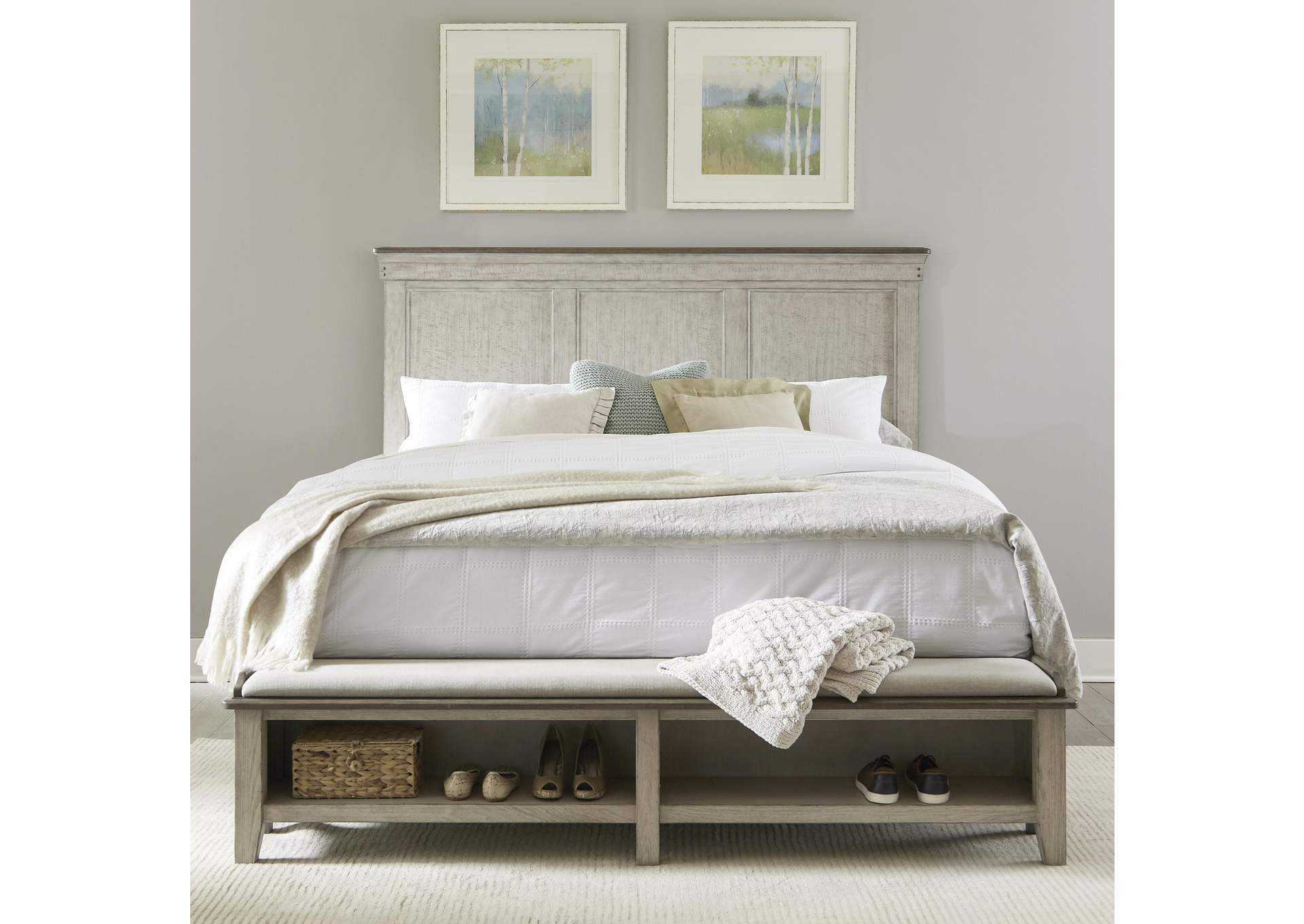 Ivy Hollow Queen Storage Bed,Liberty