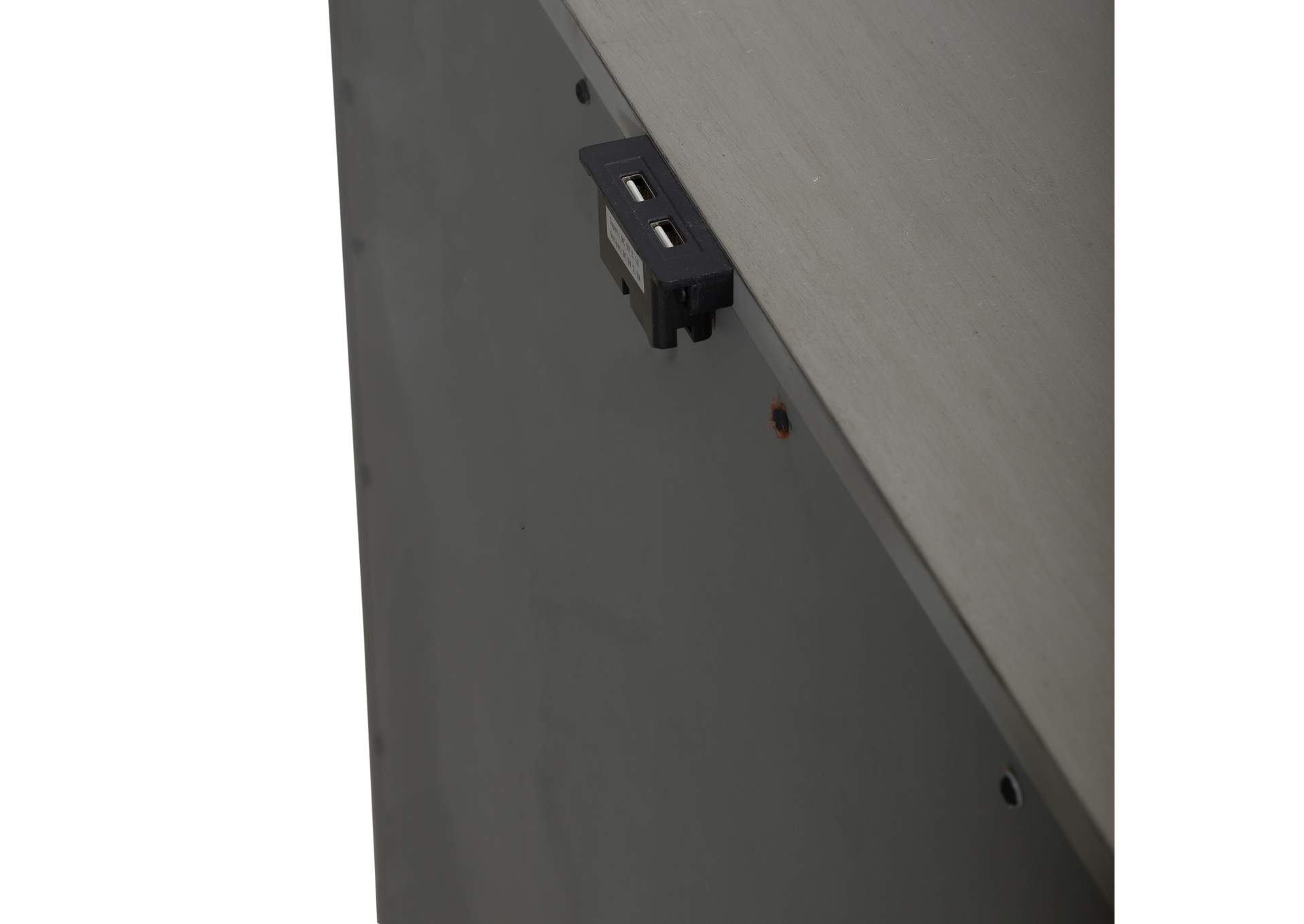 Montage Door Bedside Chest with Charging Station,Liberty